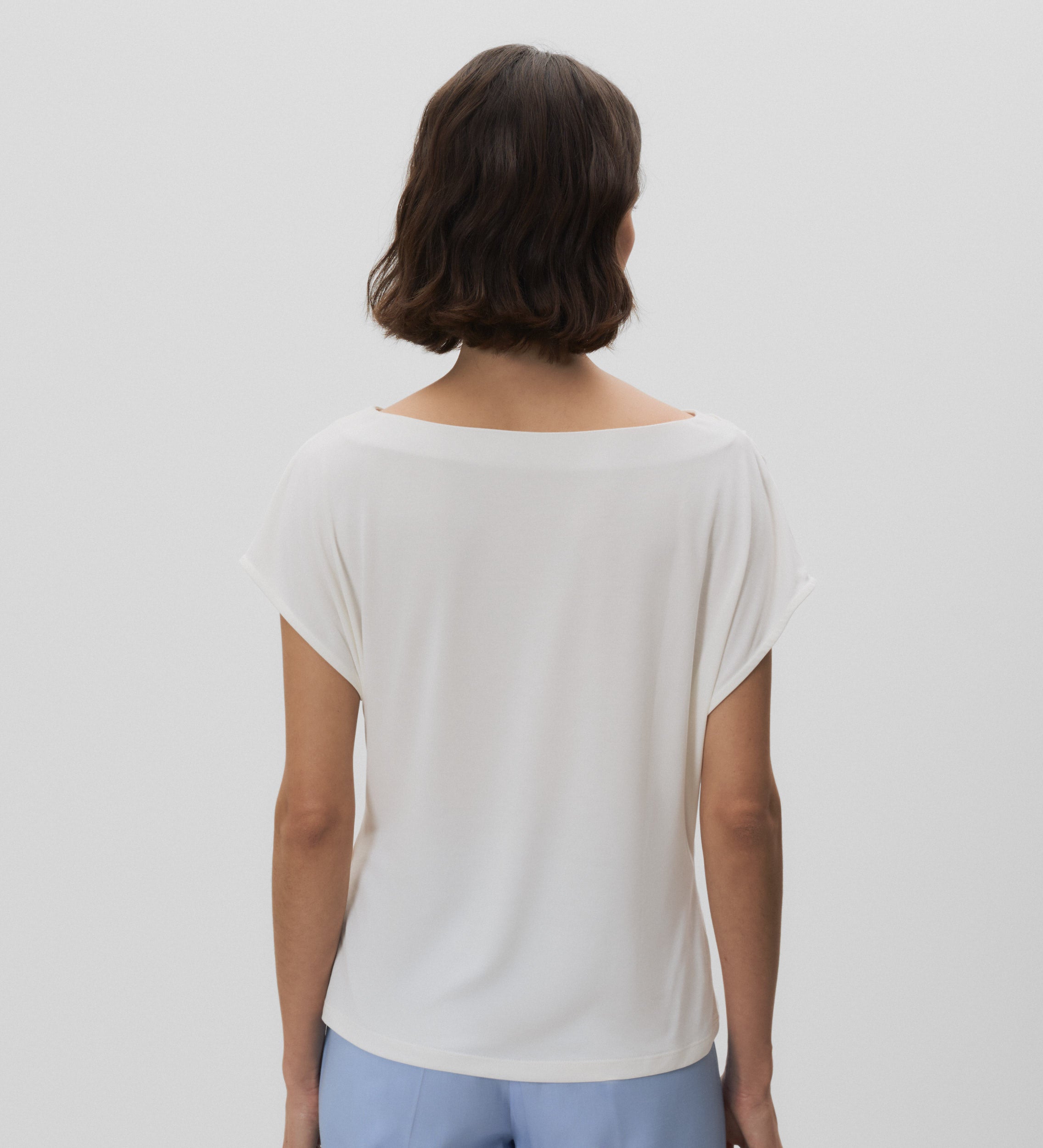 T-shirt à manches froncées