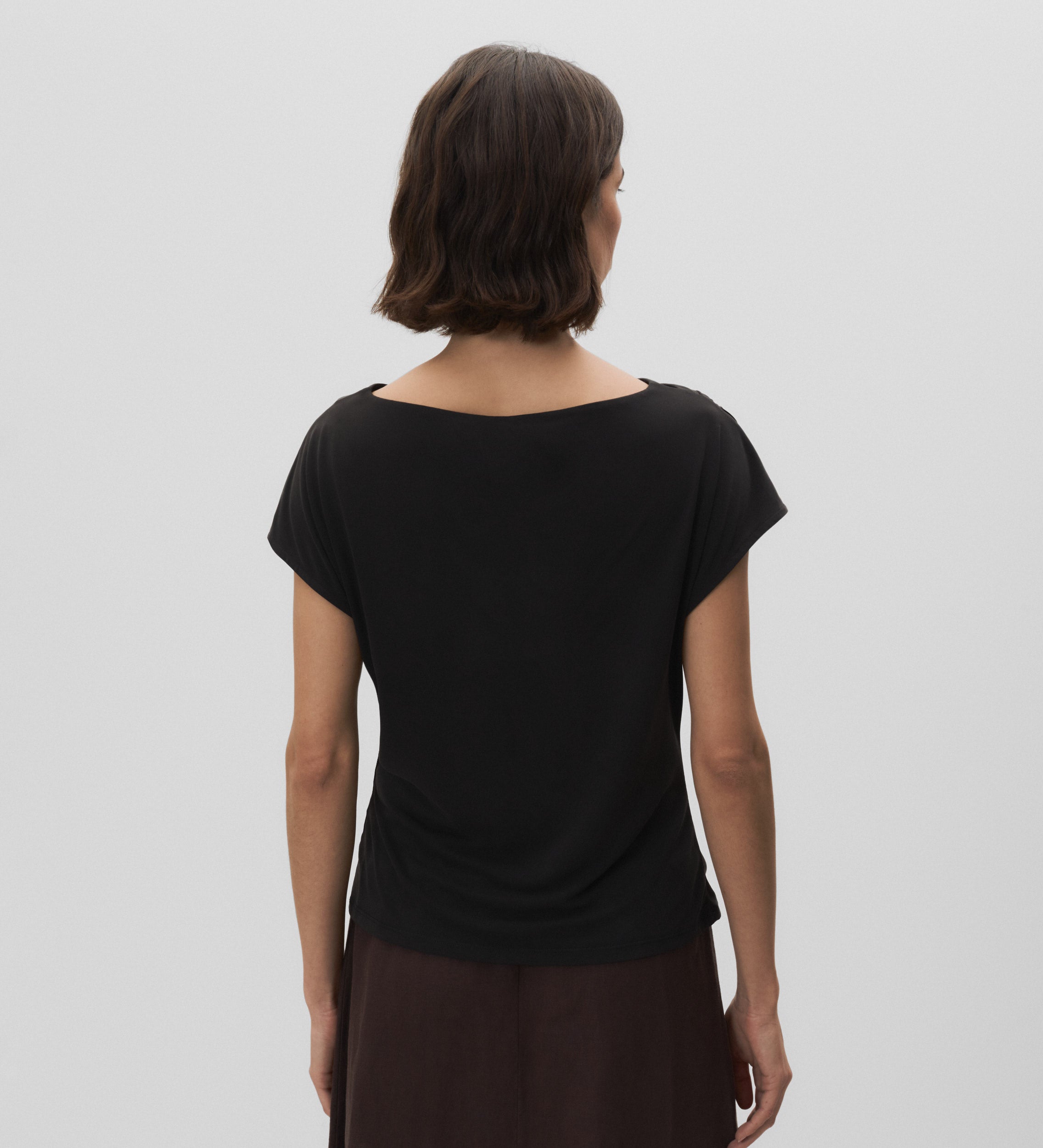 T-shirt à manches froncées