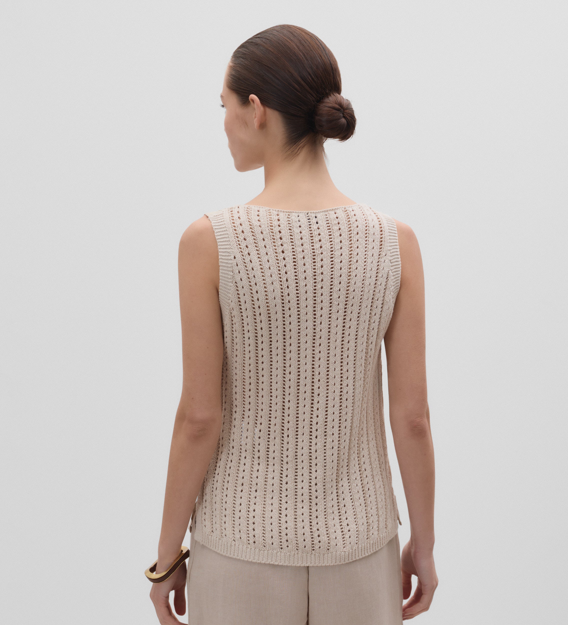 Top combinado pliegues