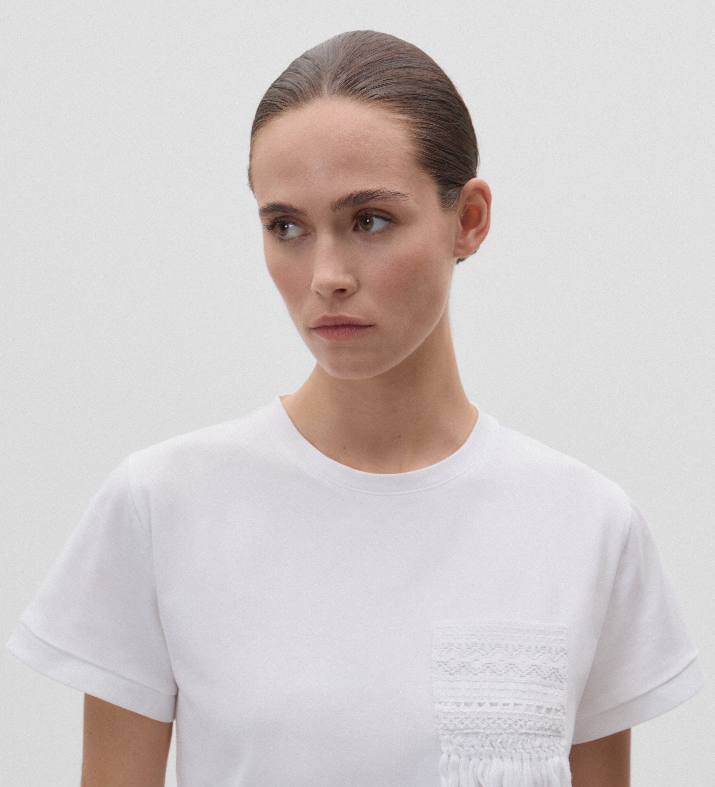 Camiseta detalle crochet