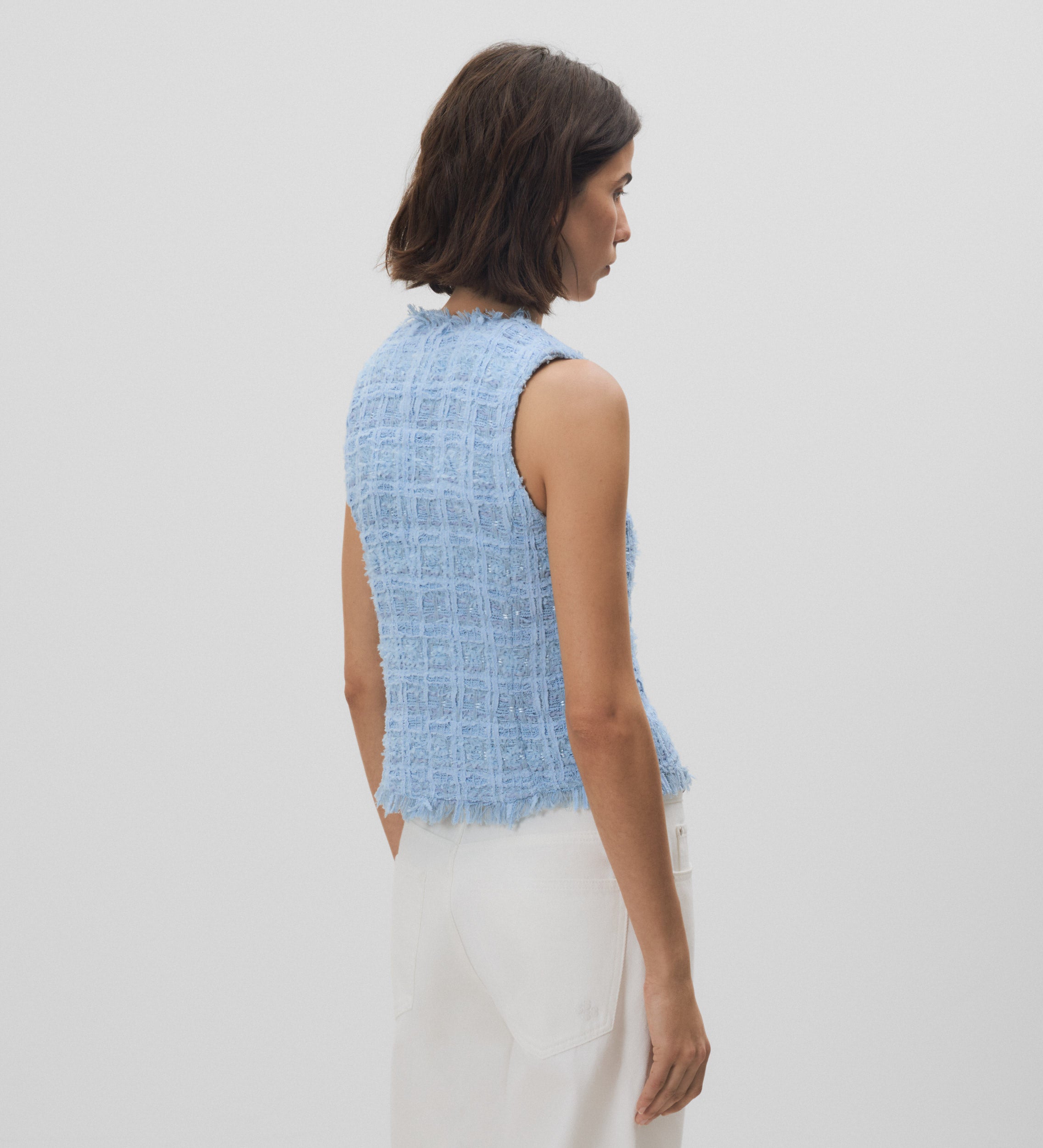 Chaleco tejido fantasía