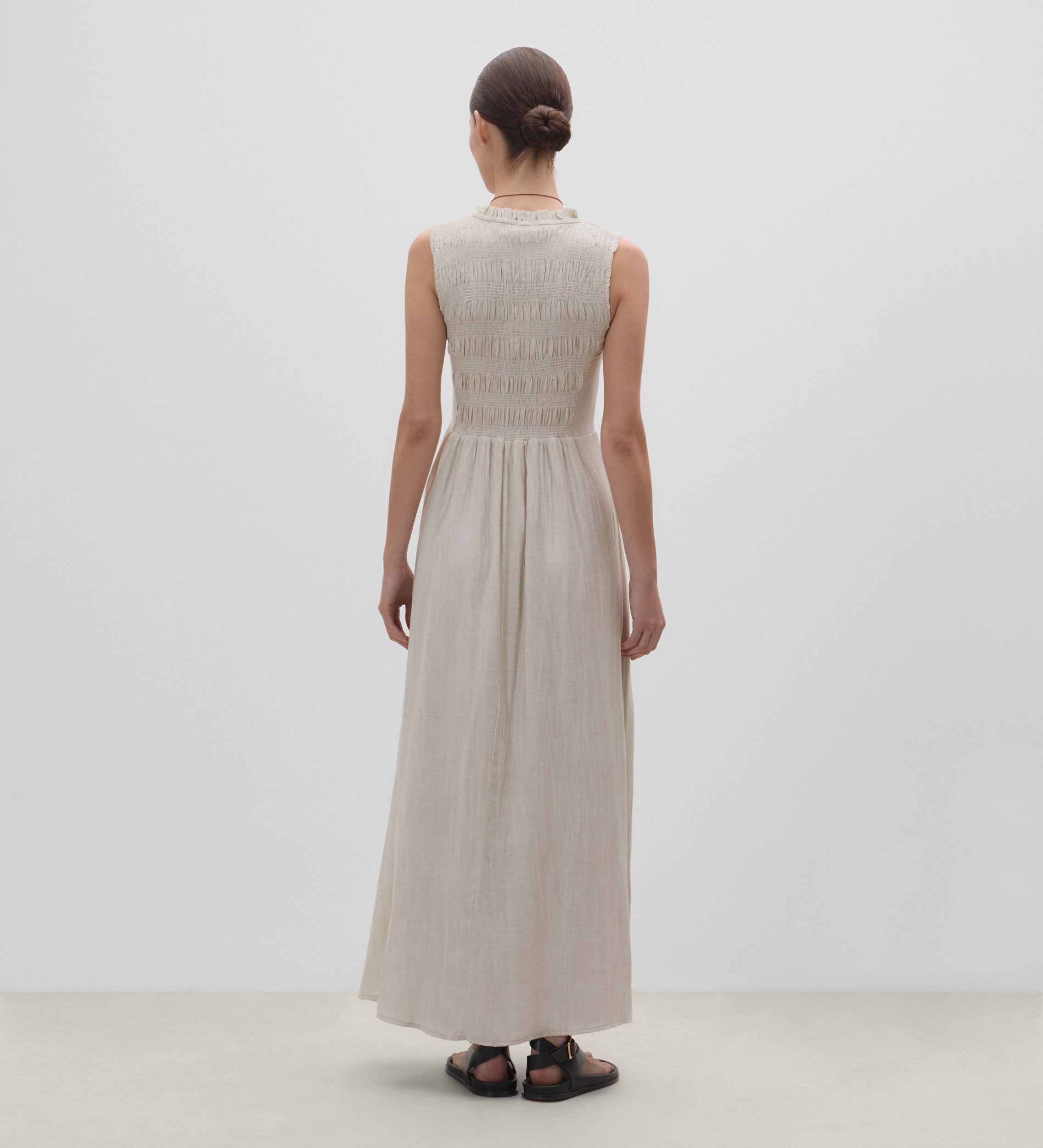 Robe longue élastiquée