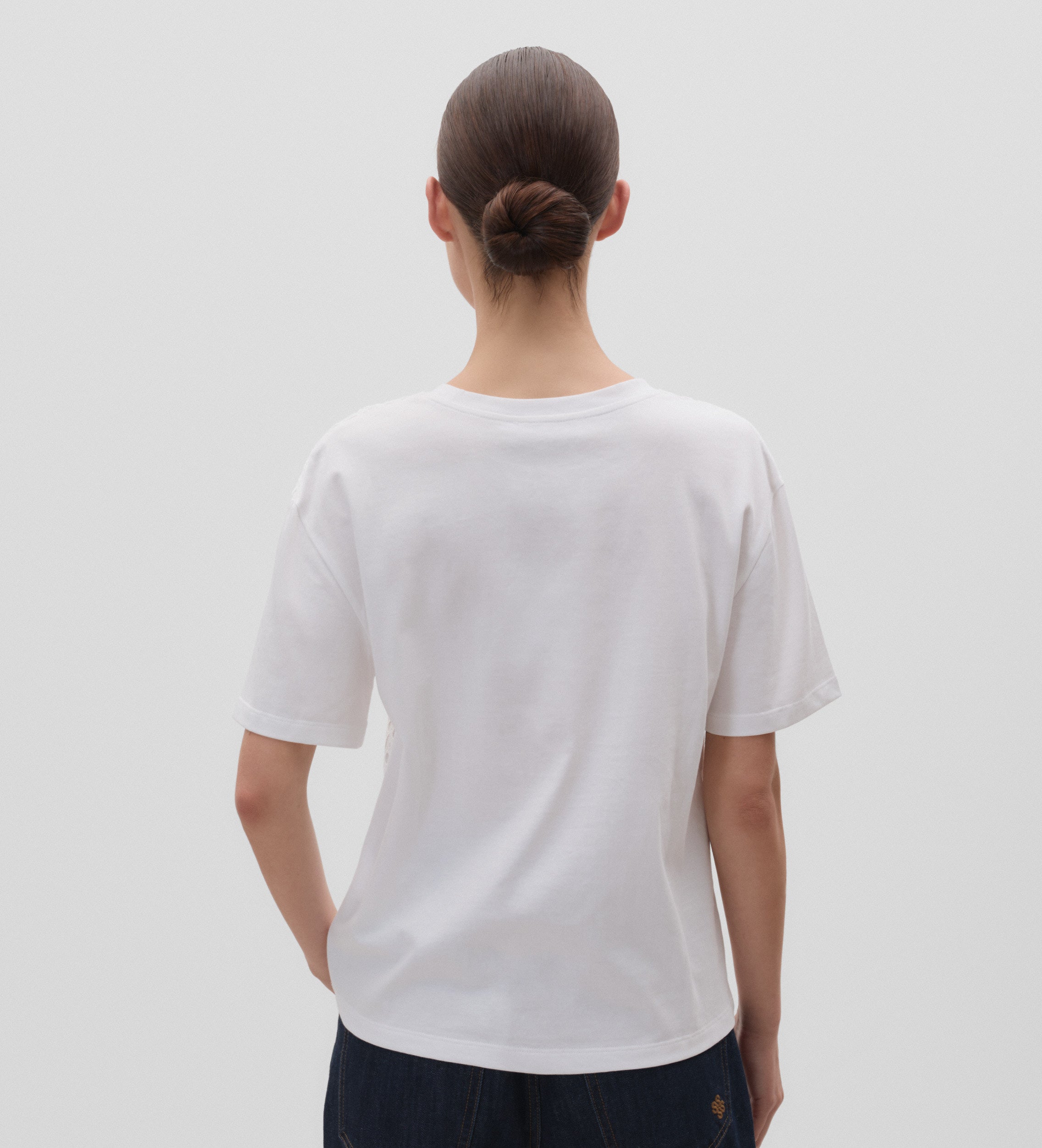 Camiseta algodón bordado