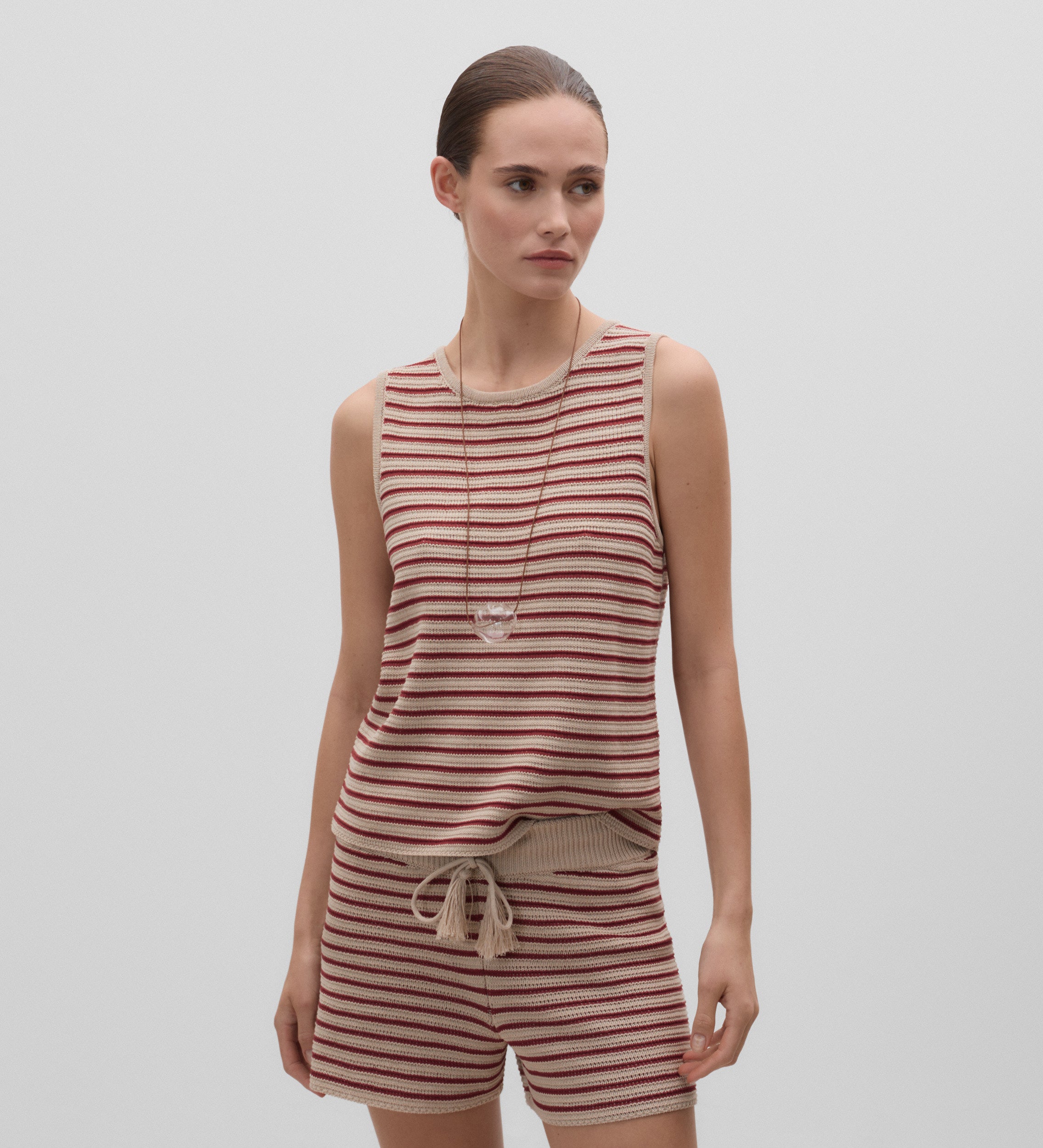 Striped knit top