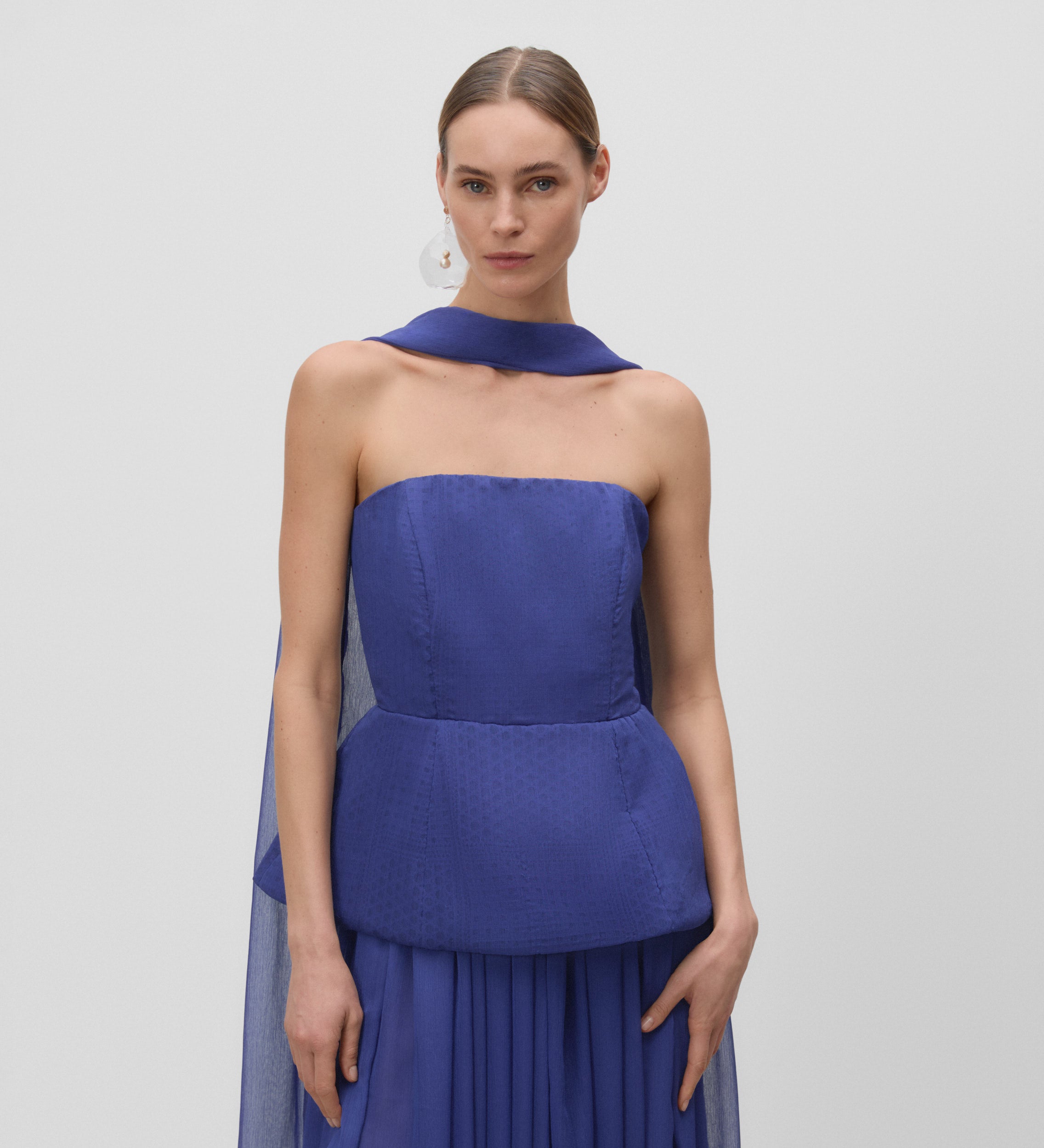 Top peplum palabra de honor