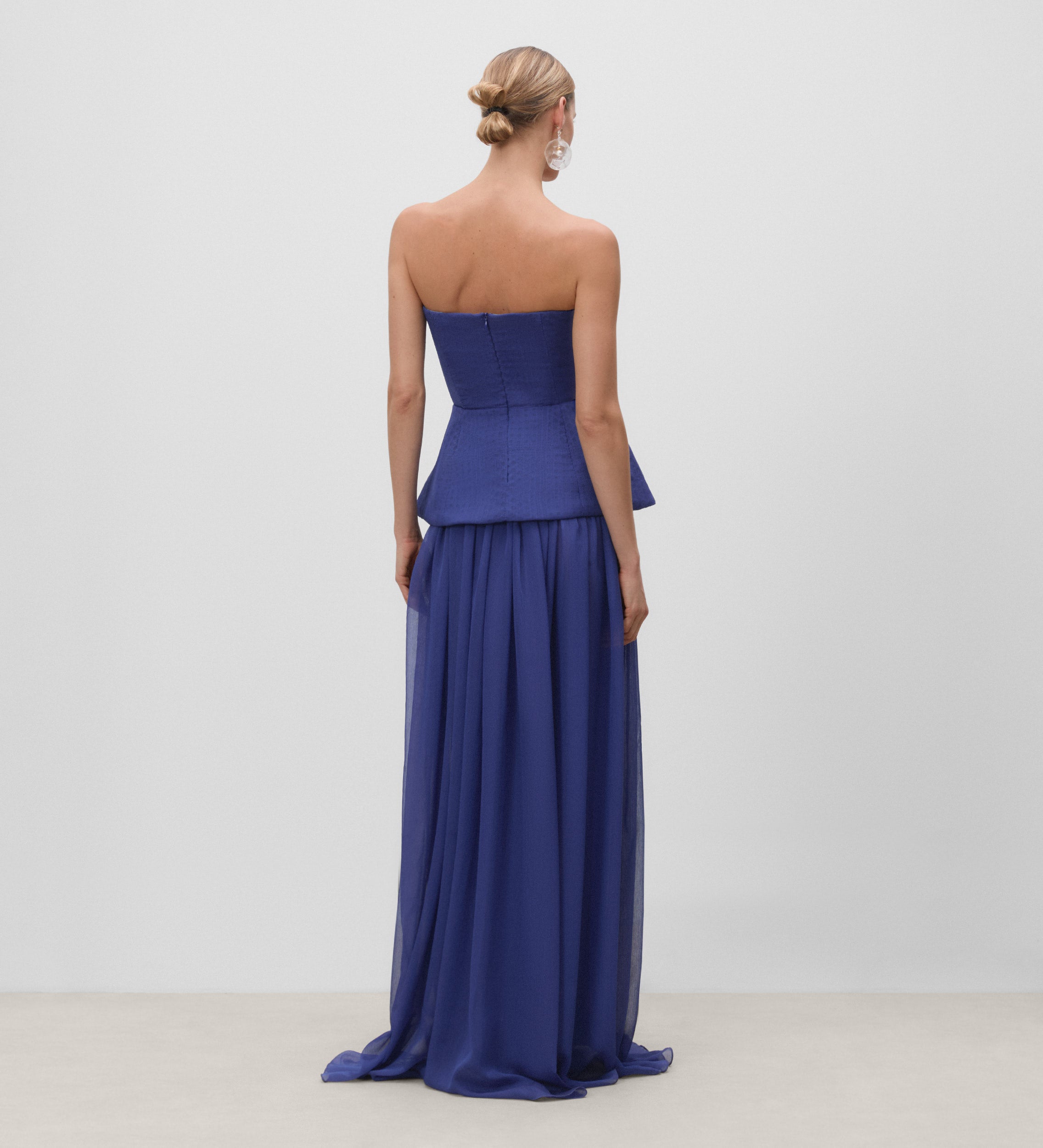 Top peplum palabra de honor