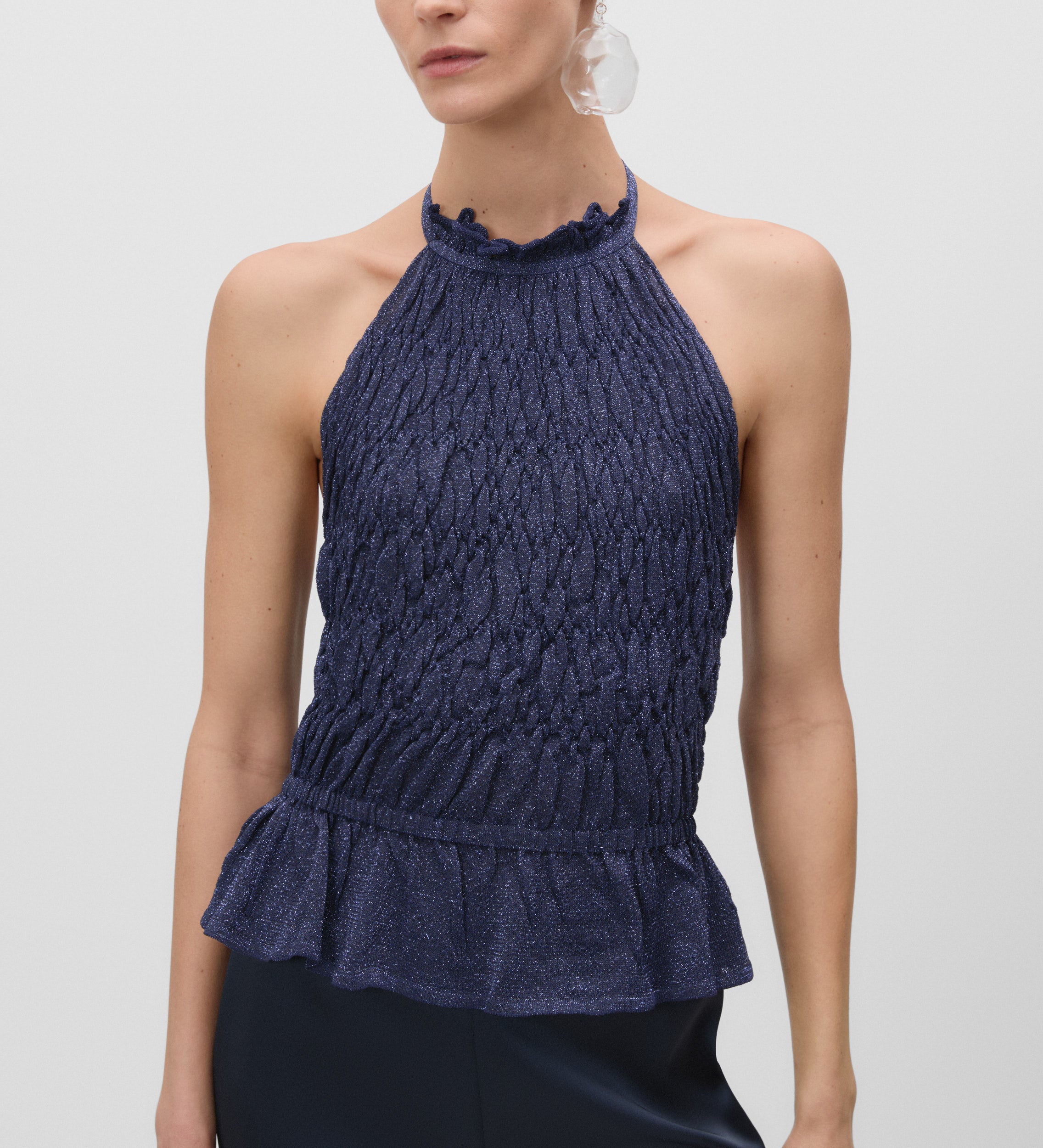 Lurex knit top