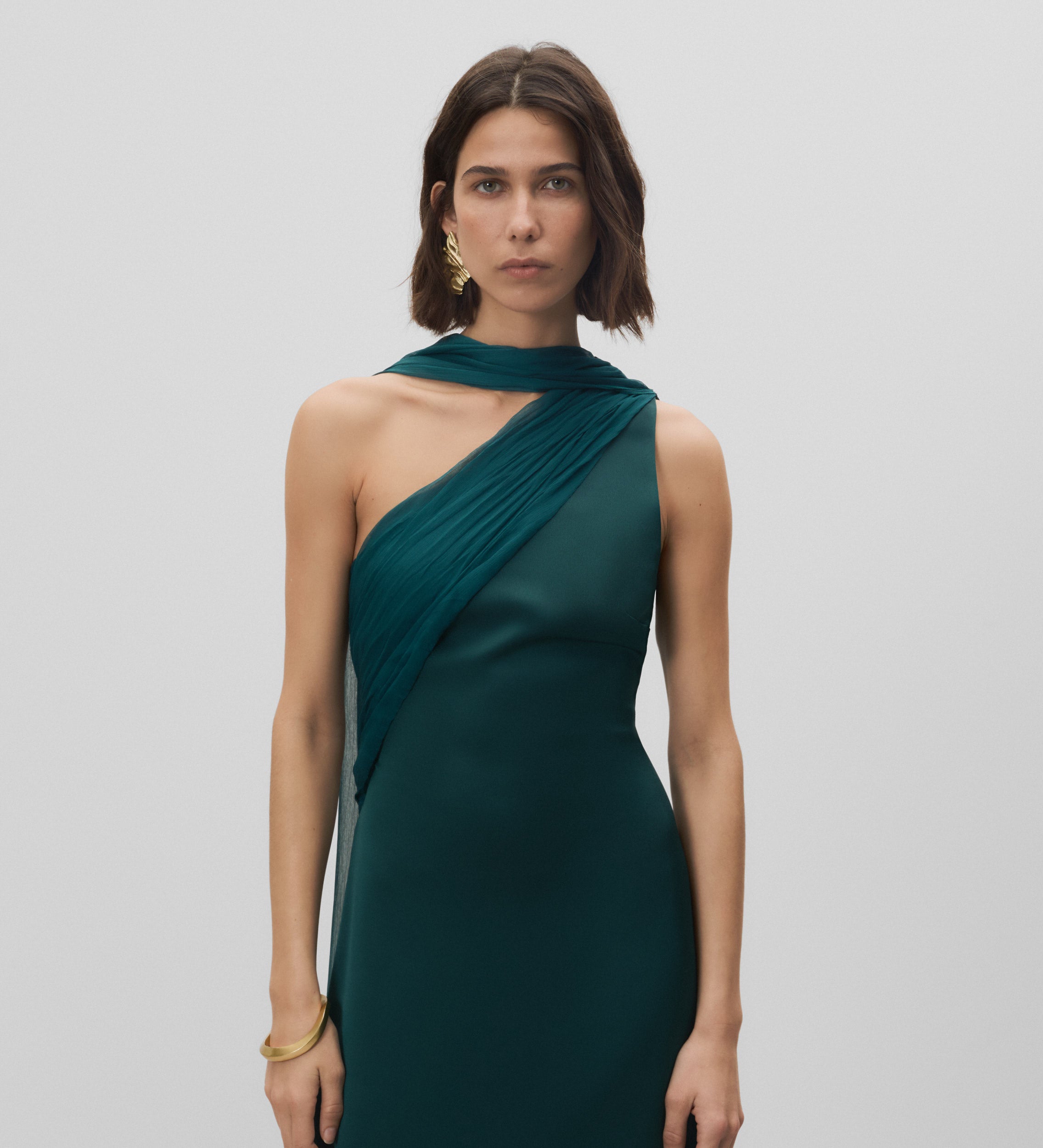 Long asymmetrical dress