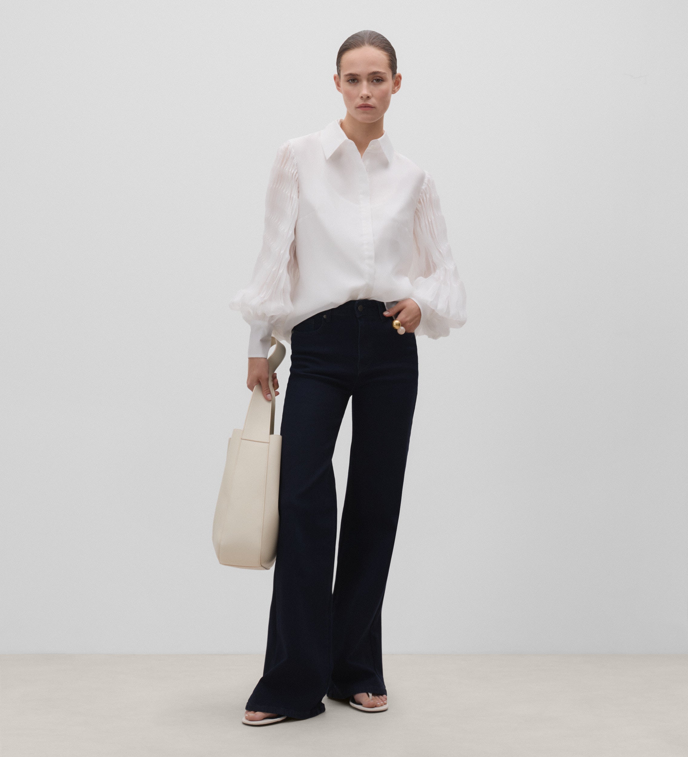 Blusa camisera organza