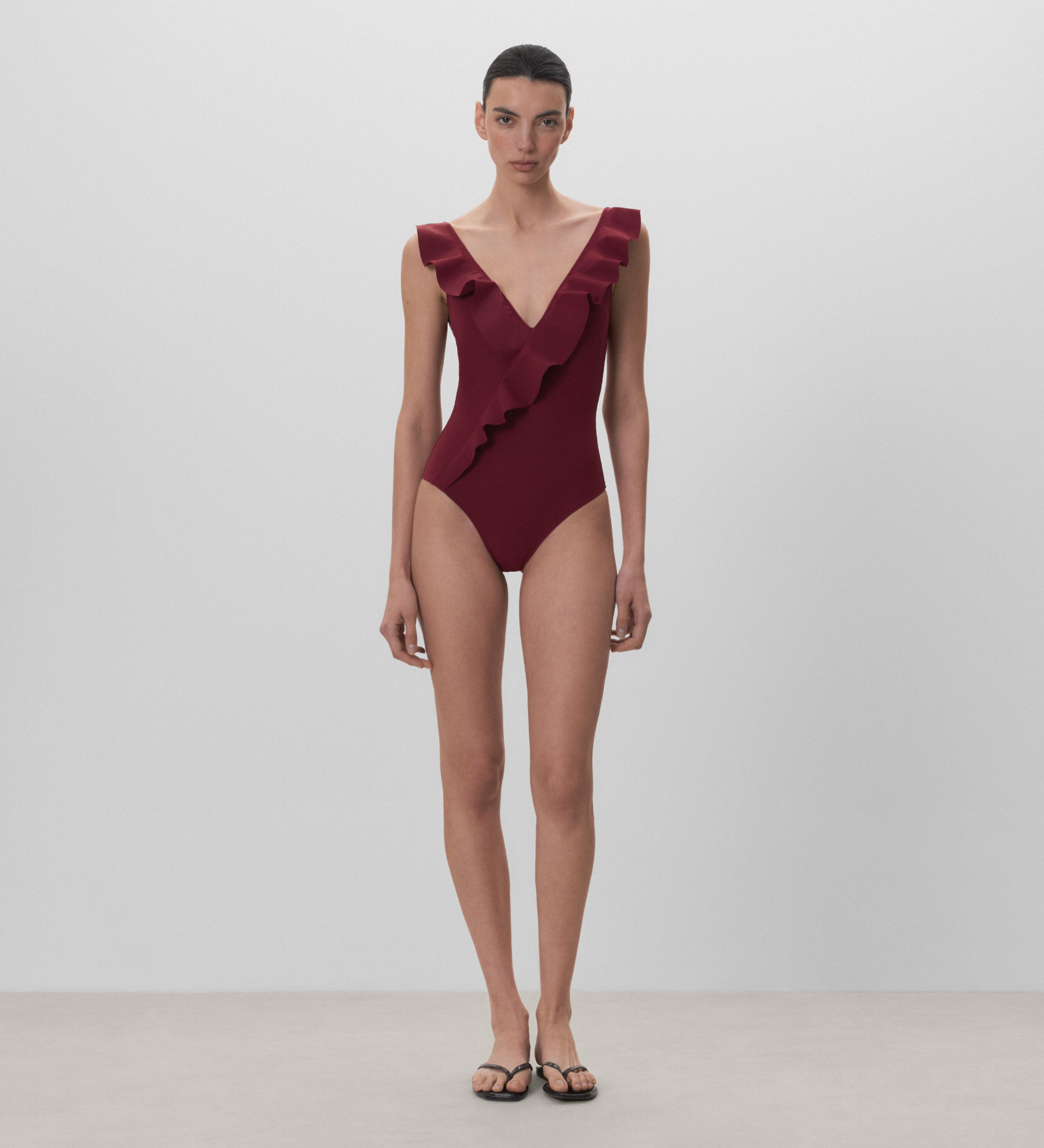 Ruffled swimsuit