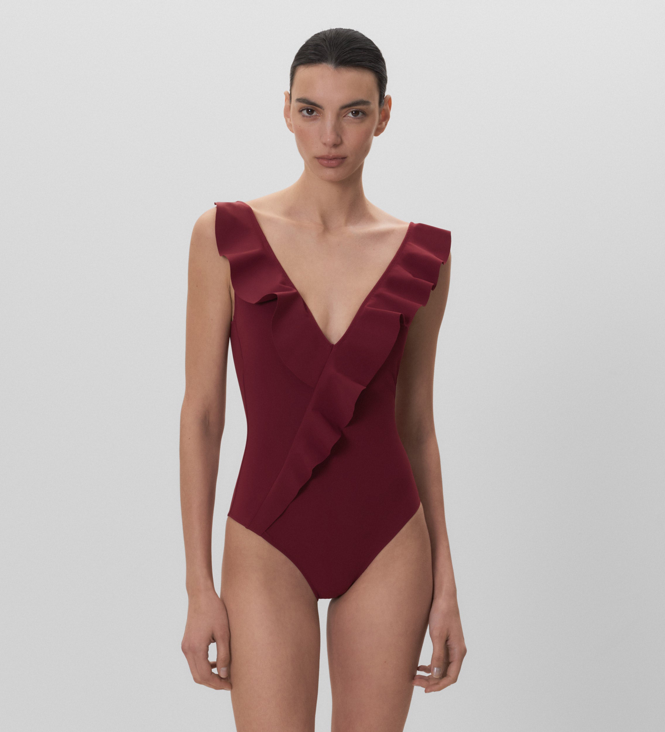 Ruffled swimsuit