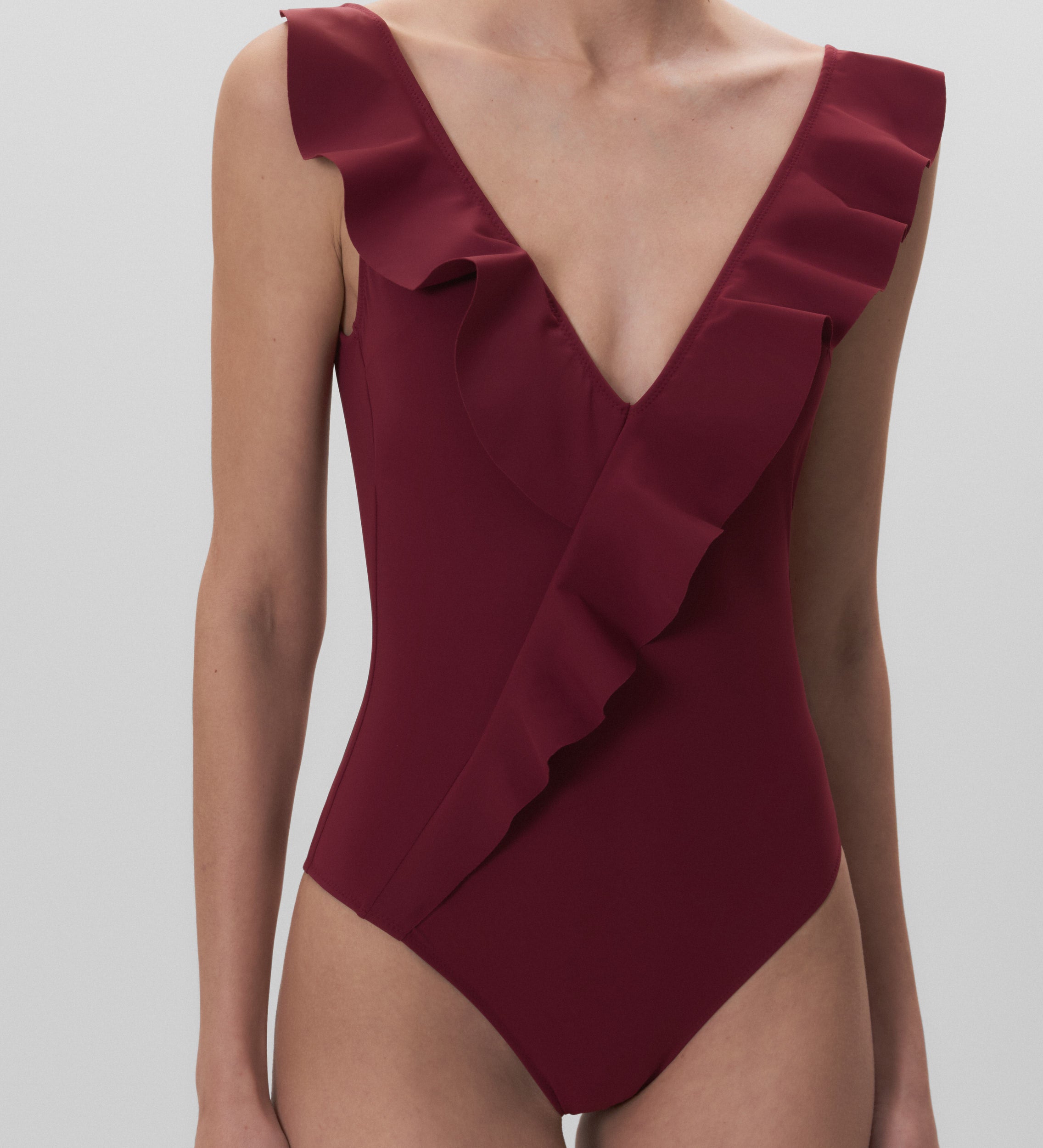Ruffled swimsuit