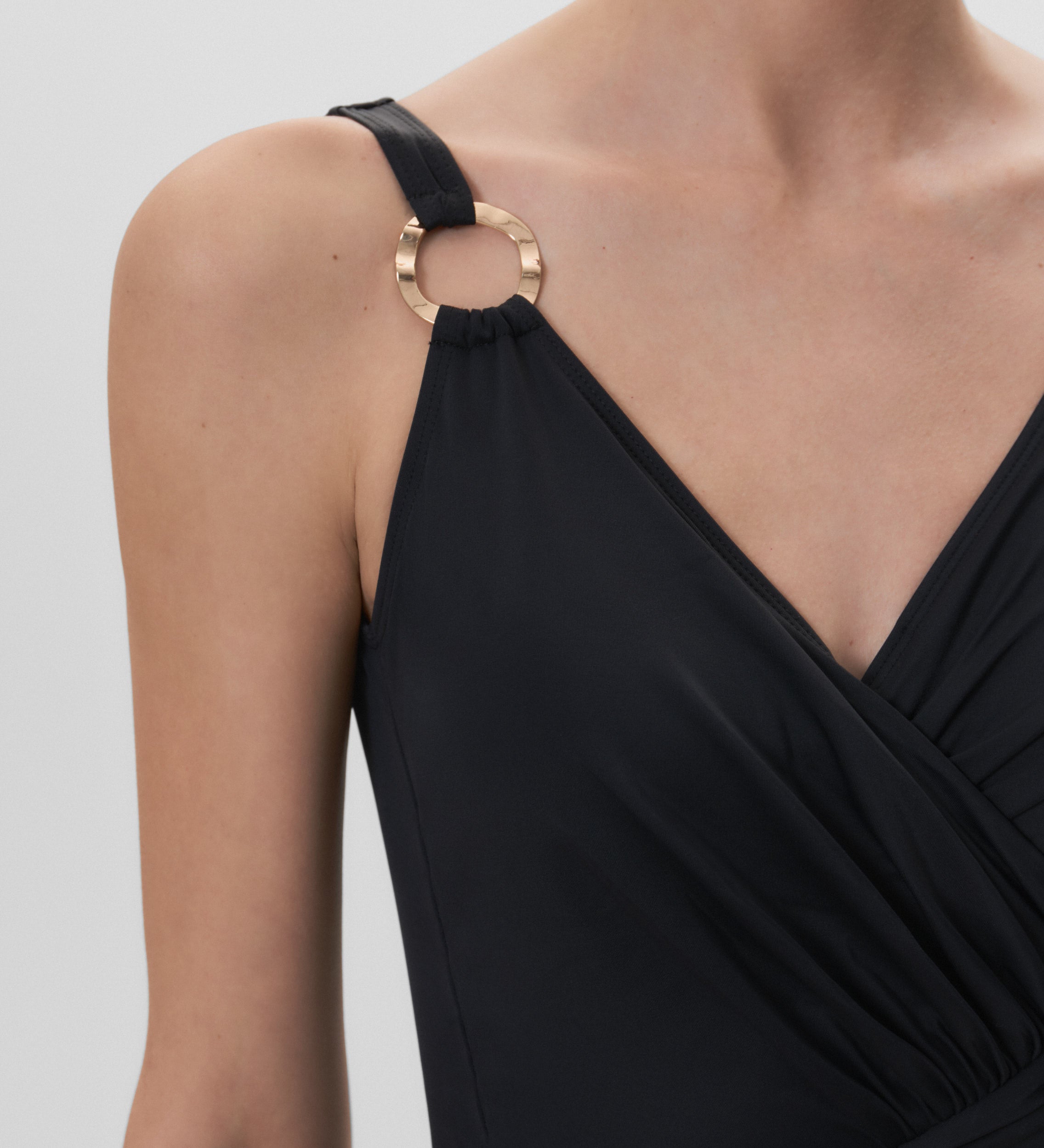 Draped swimsuit