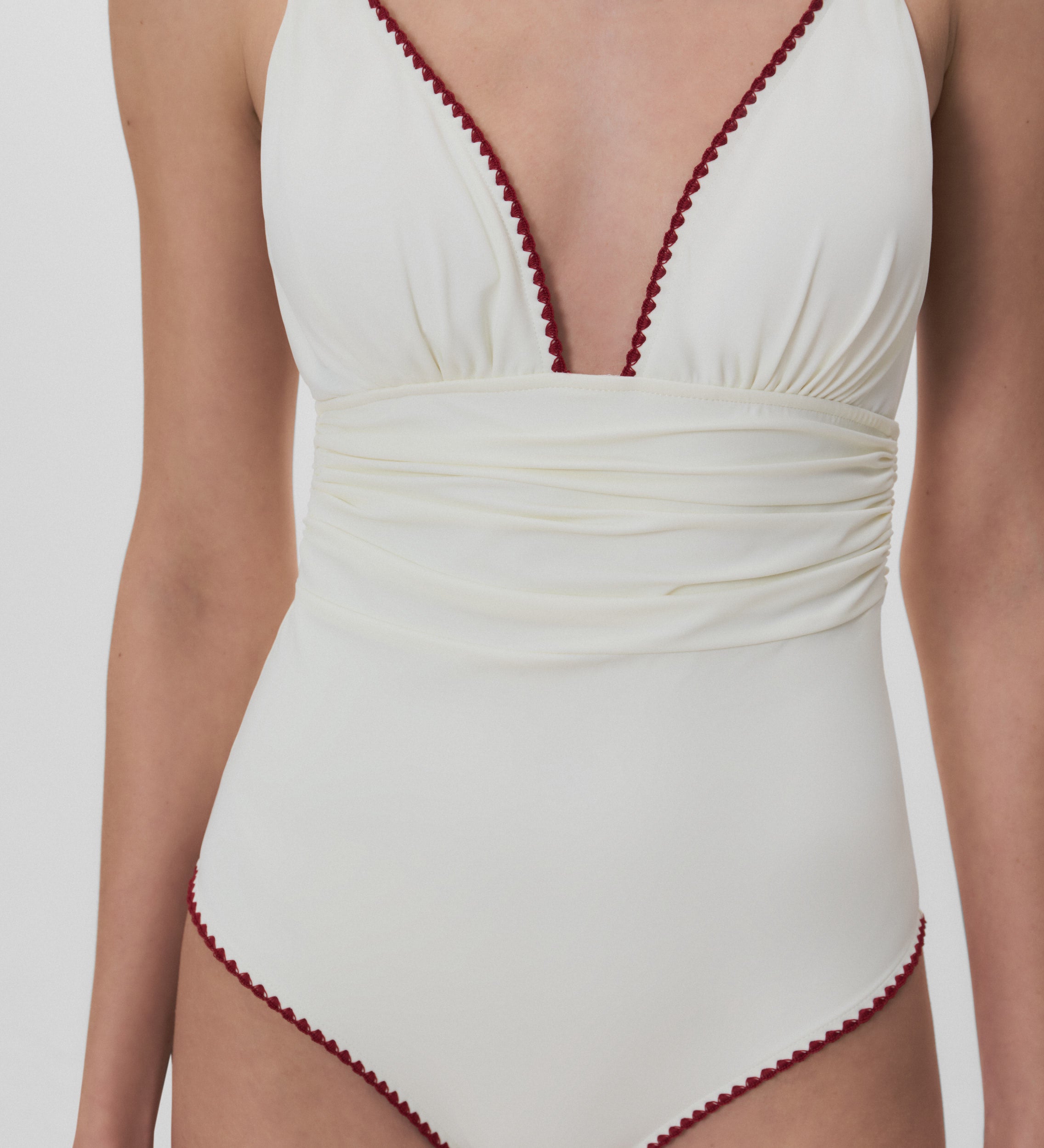 V-neck swimsuit