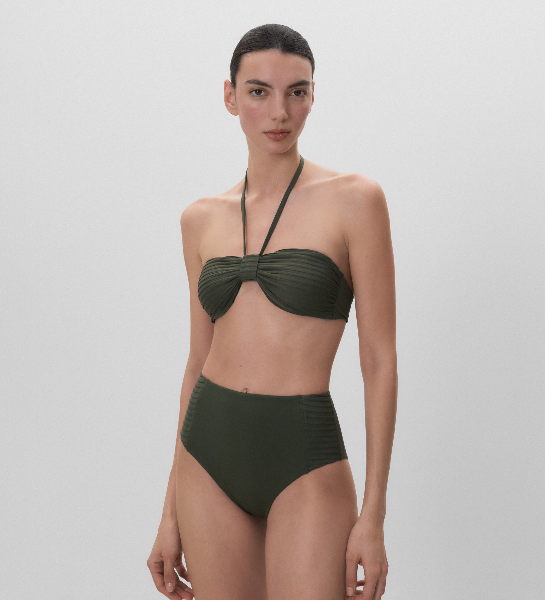 High-rise bikini bottoms