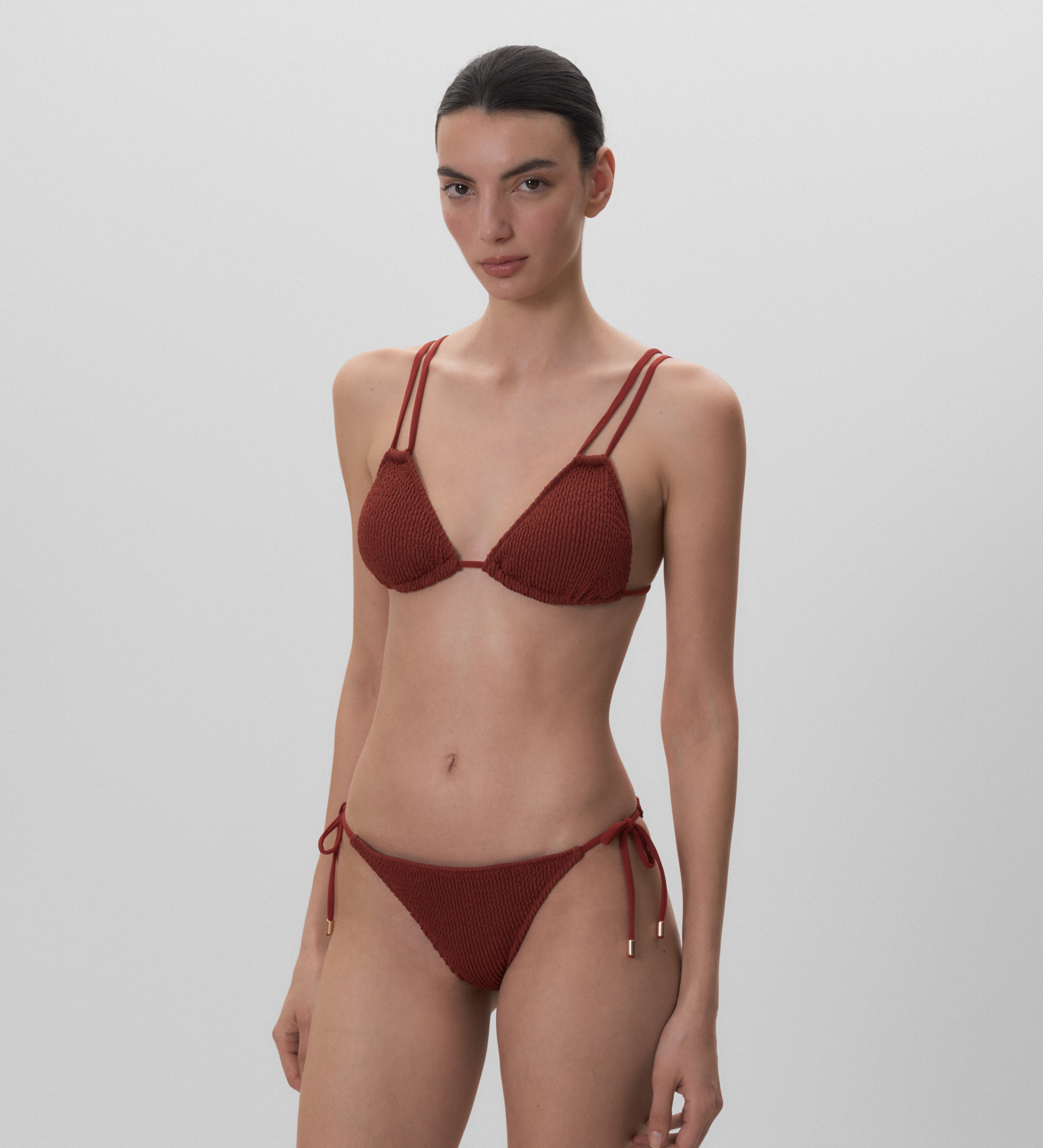 Textured bikini top