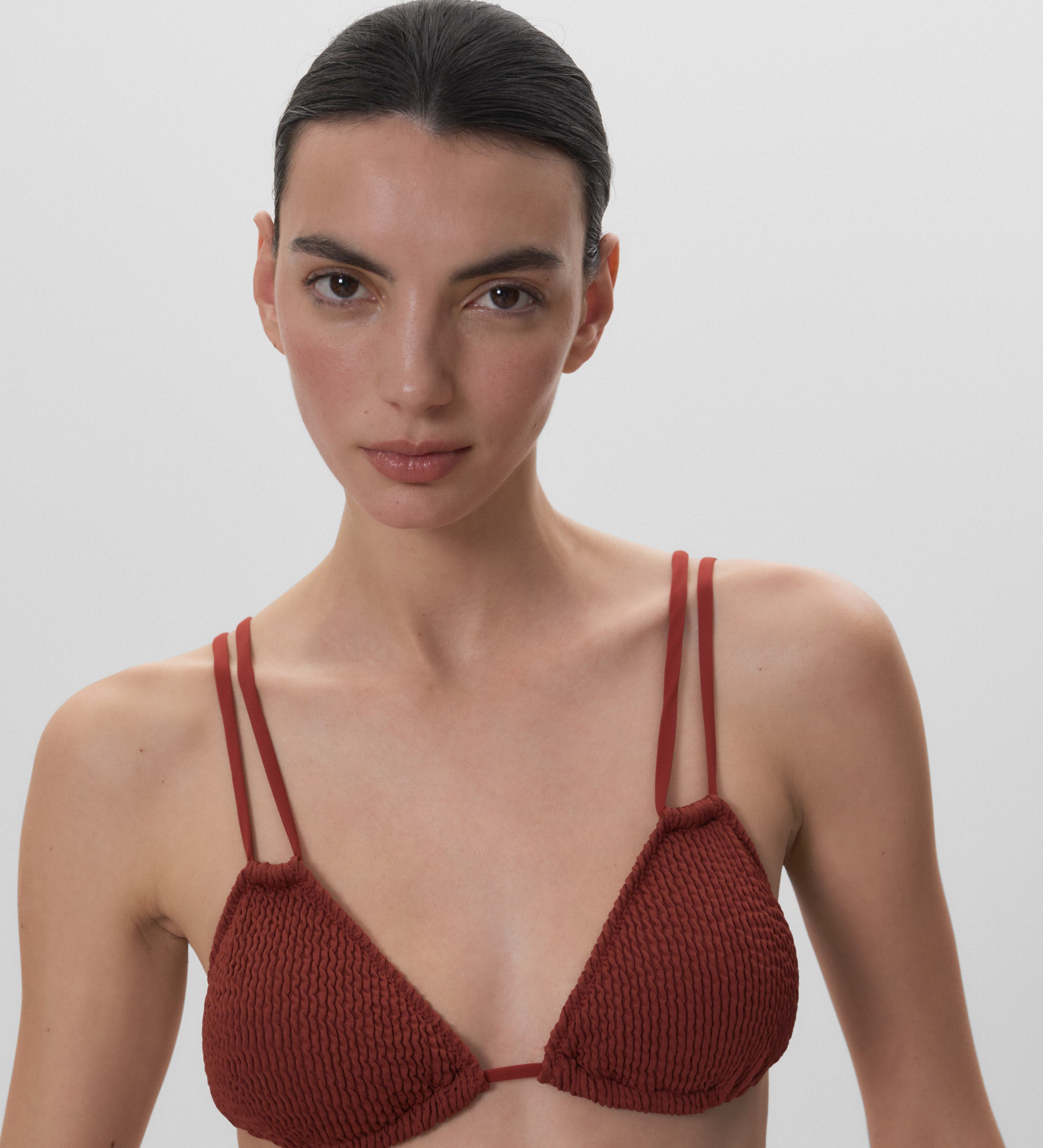 Textured bikini top