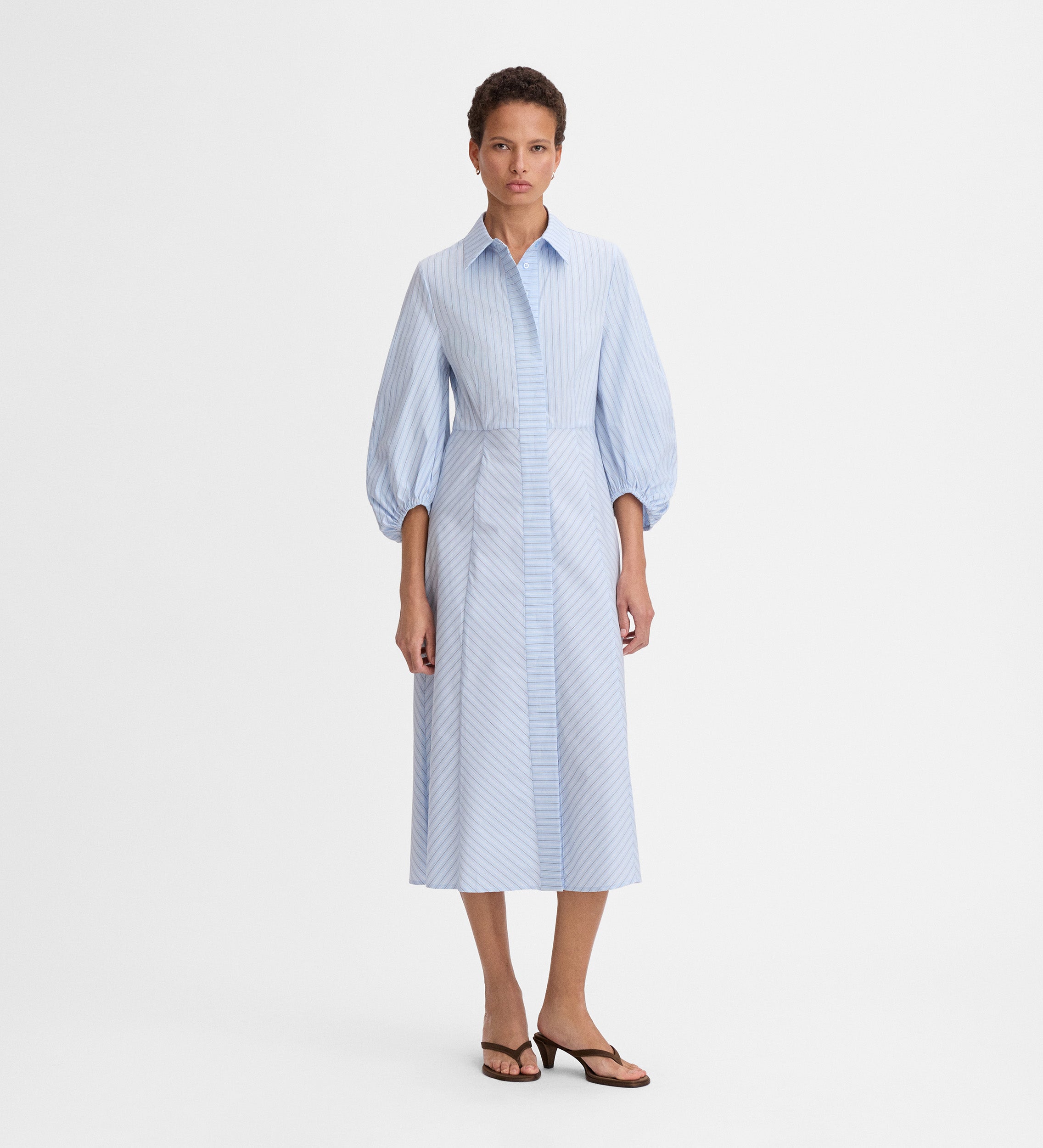 Robe-chemise rayée