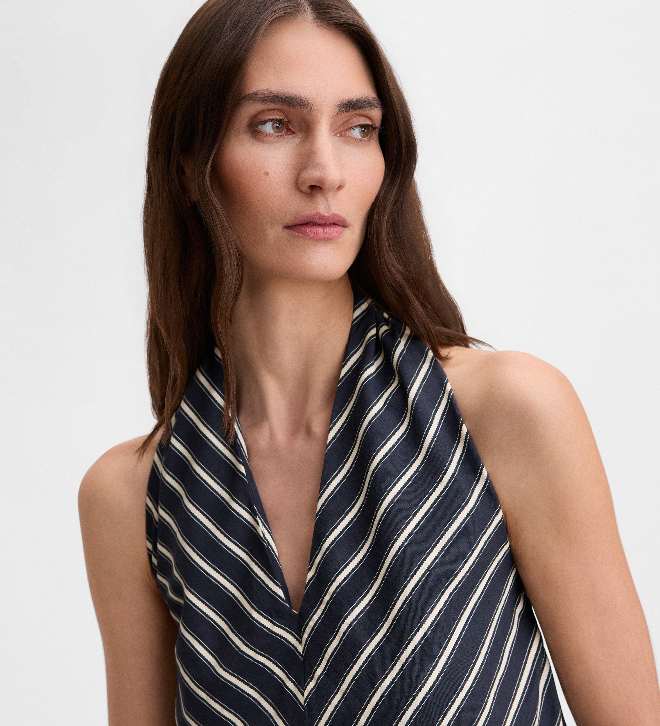 Striped halter top
