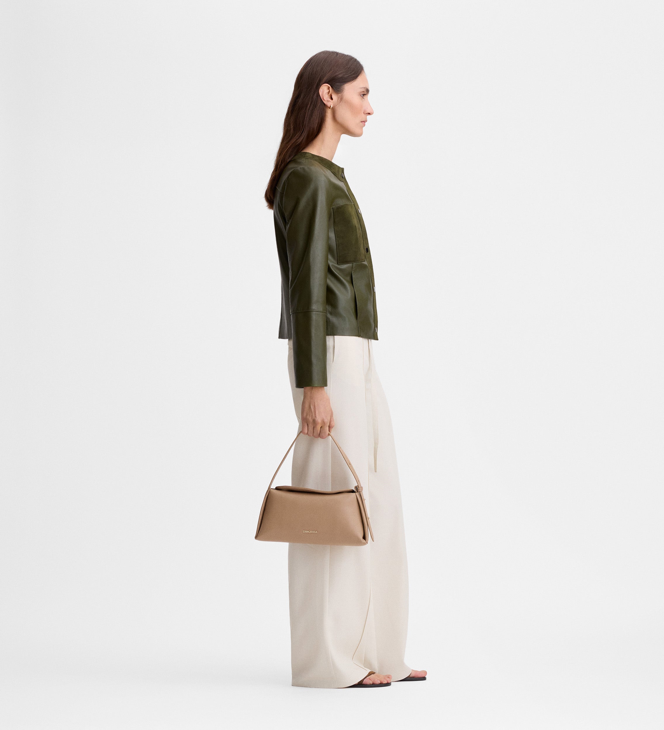 Chaqueta napa detalles ante