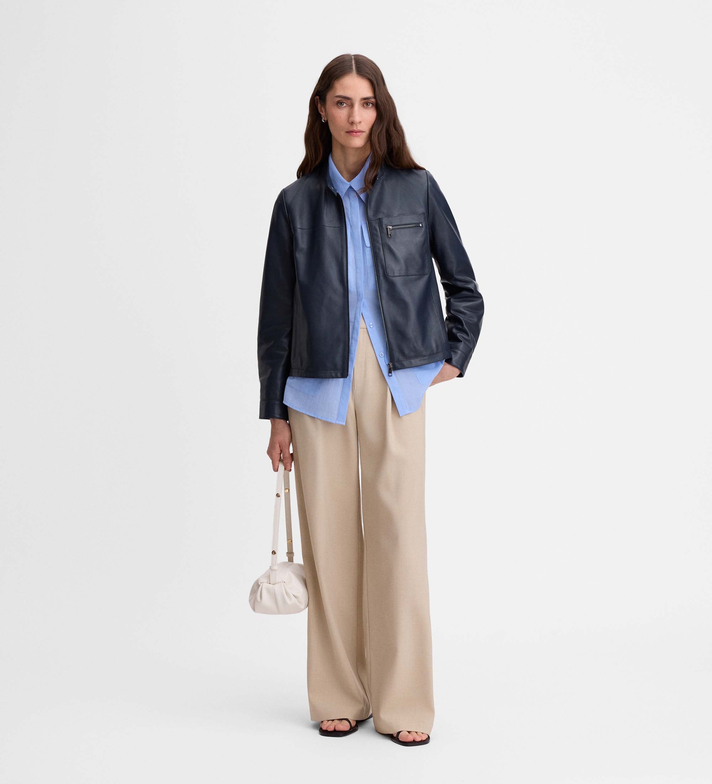 Short suede jacket