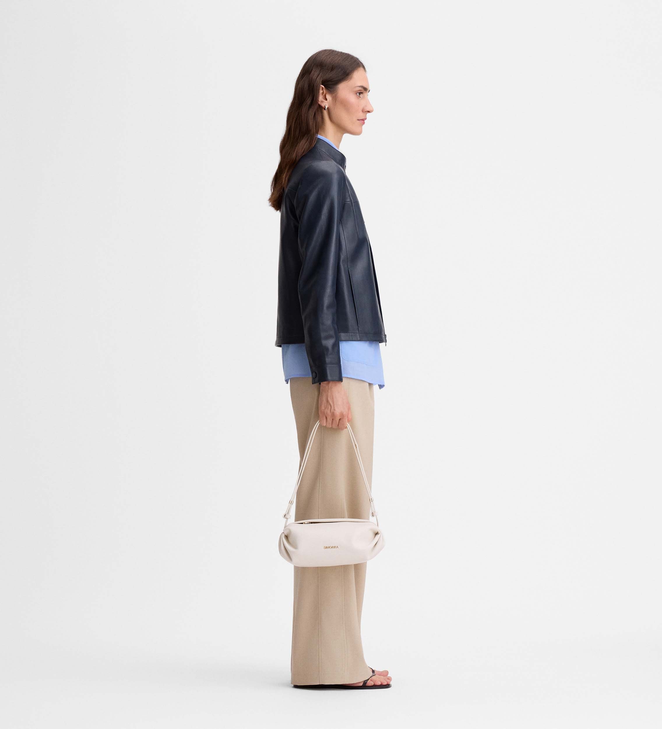 Short suede jacket