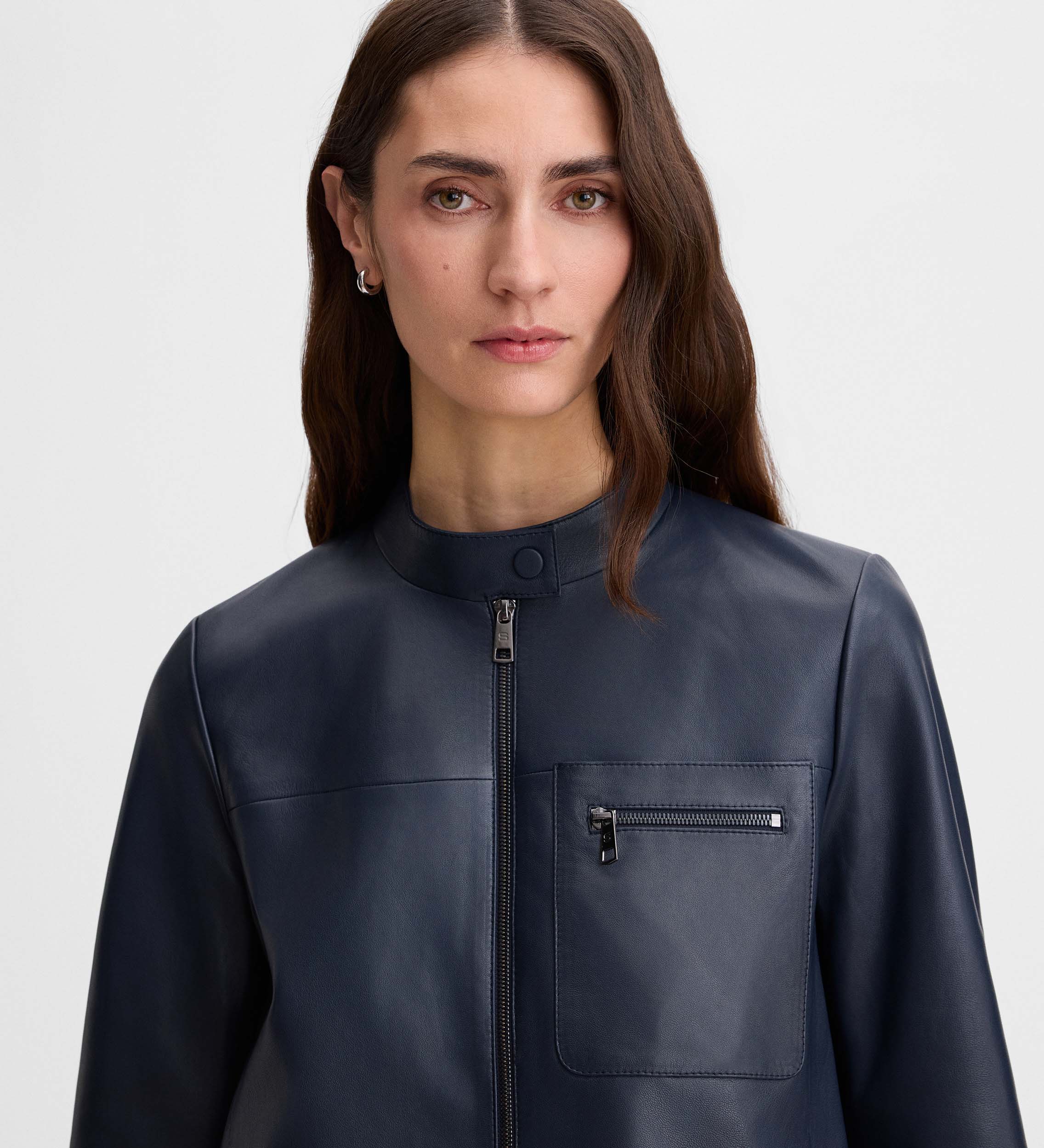 Short suede jacket