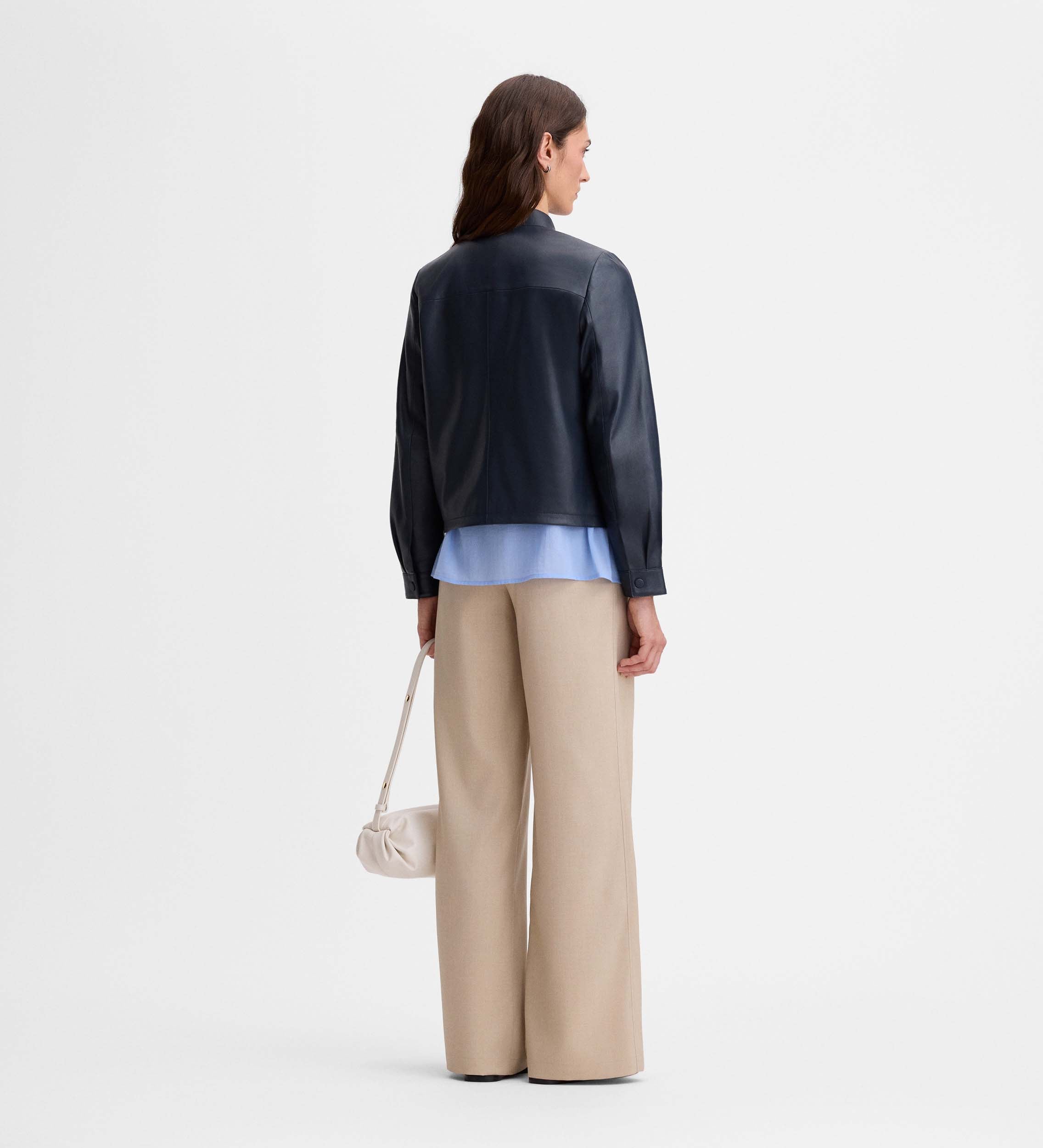 Short suede jacket