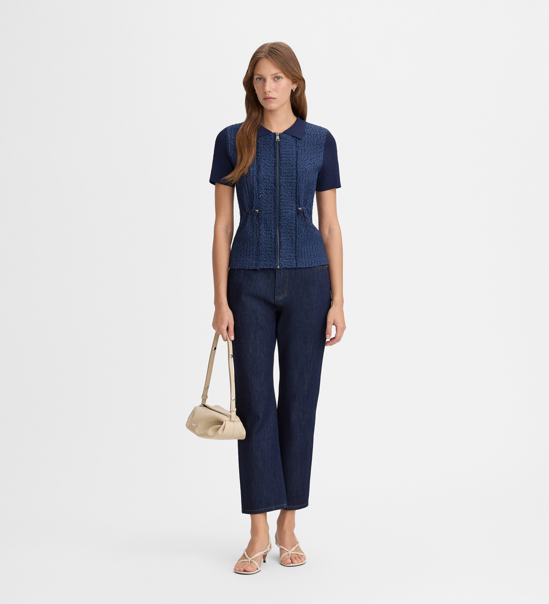 Textured knit jacket