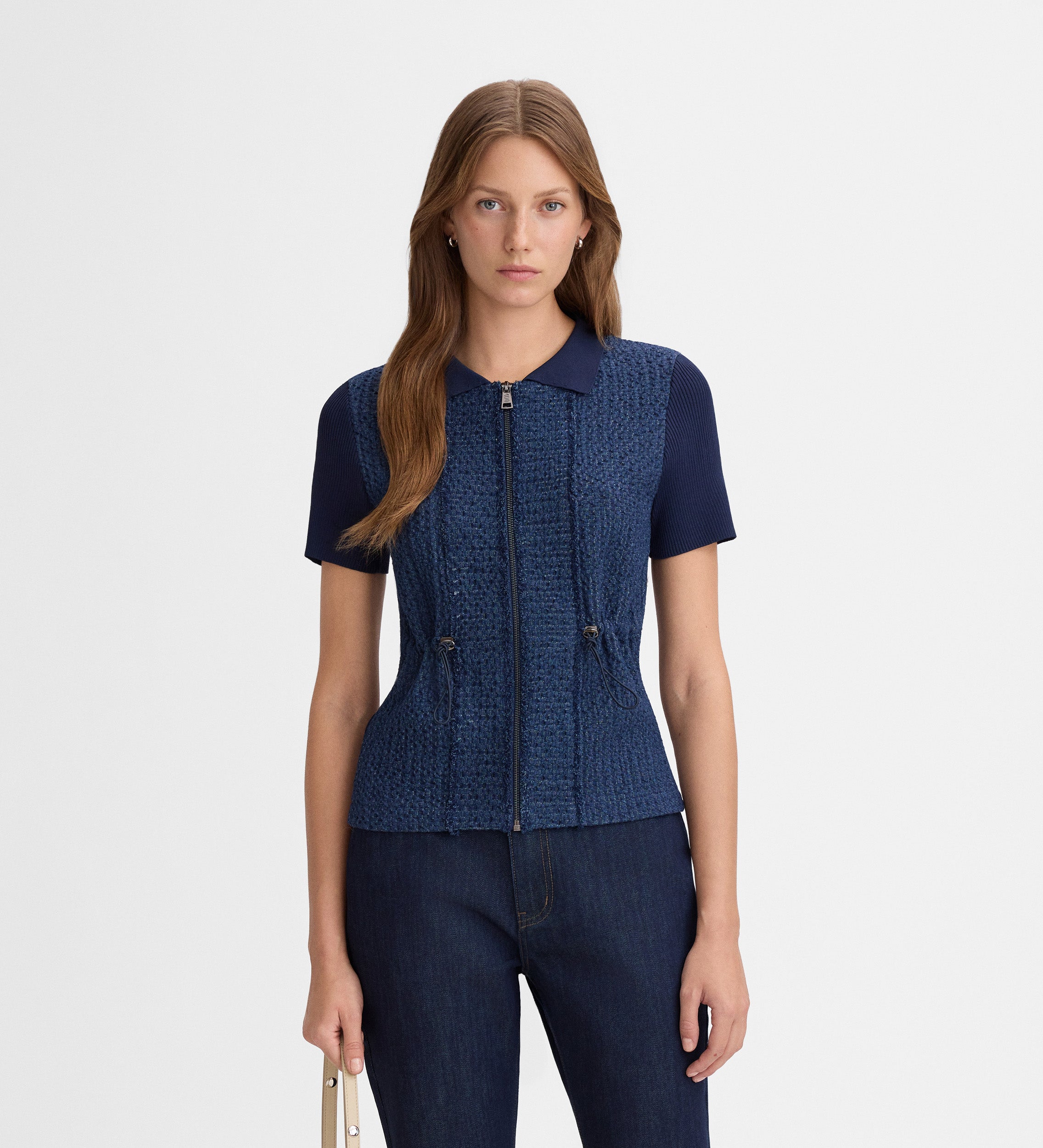 Textured knit jacket