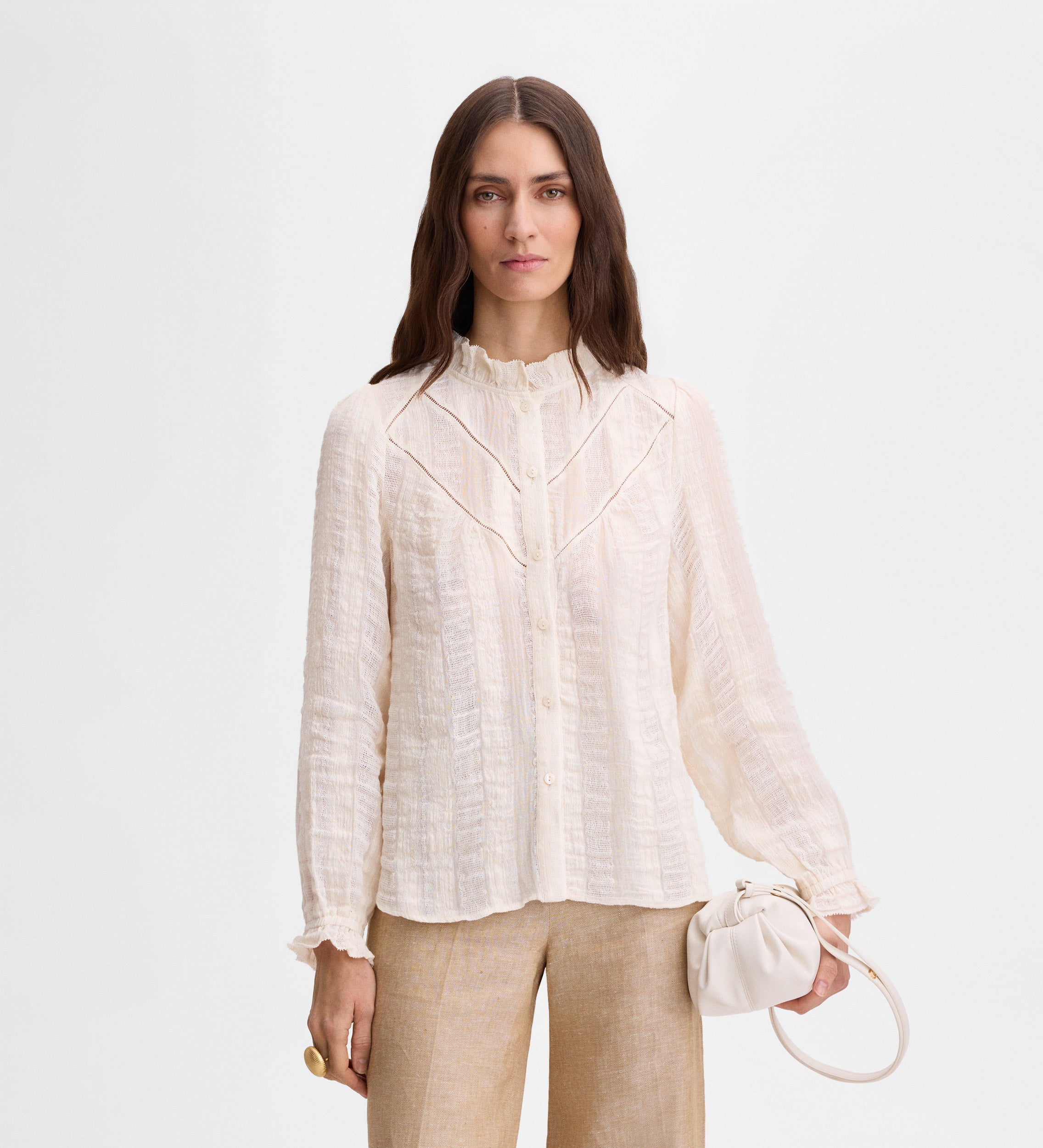 Romantic textured blouse