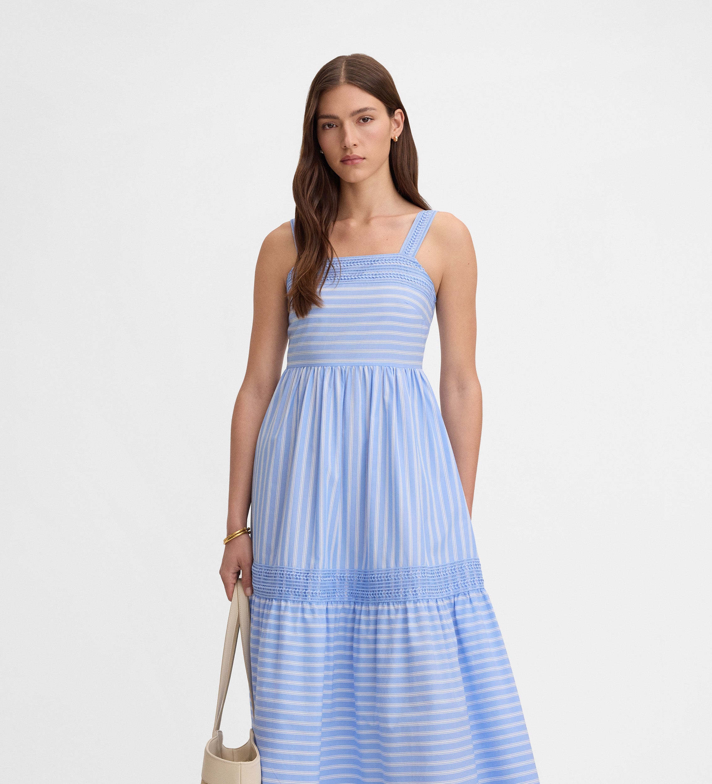 Vestido tirantes rayas