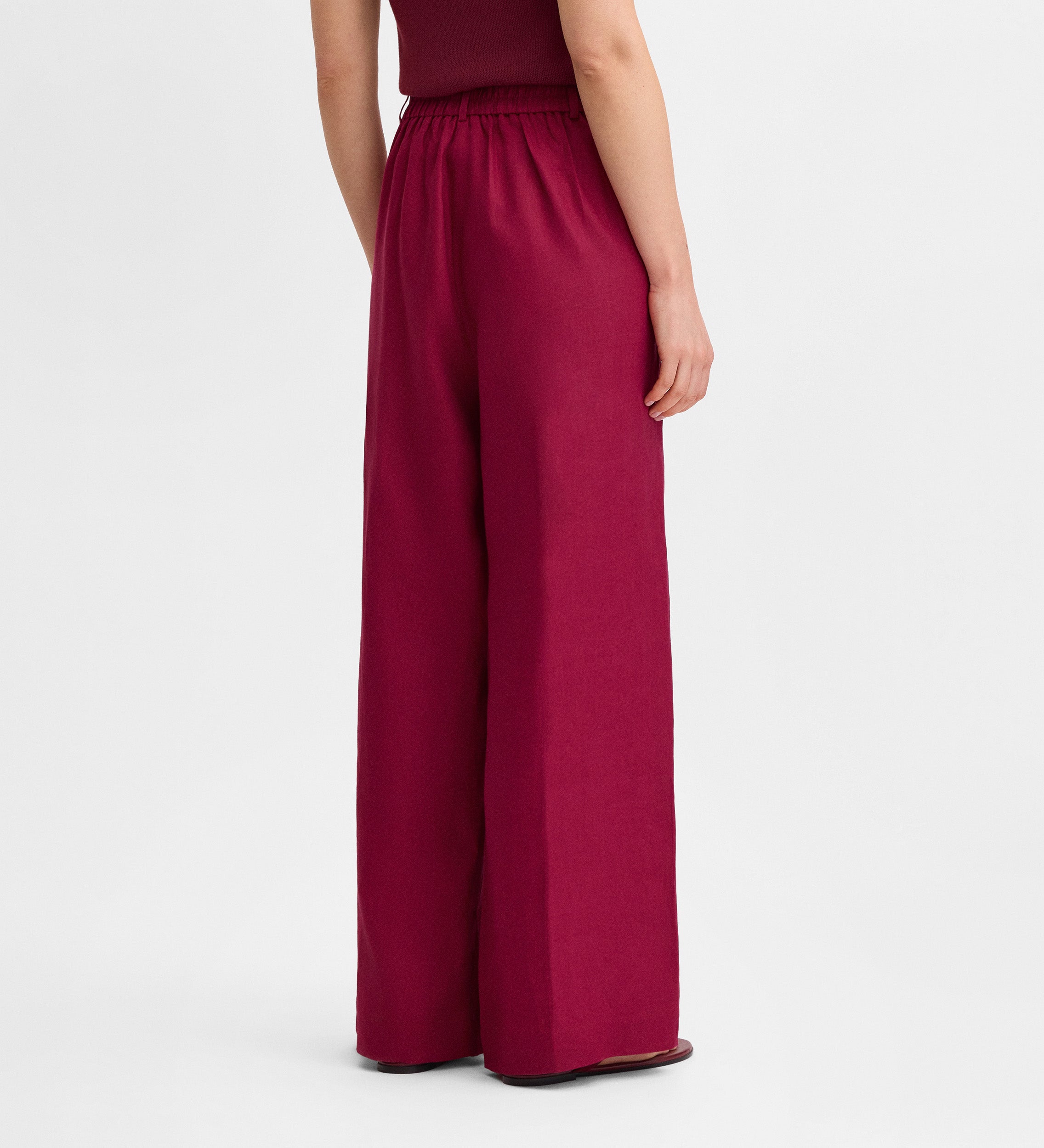 Pantalon lin à pinces