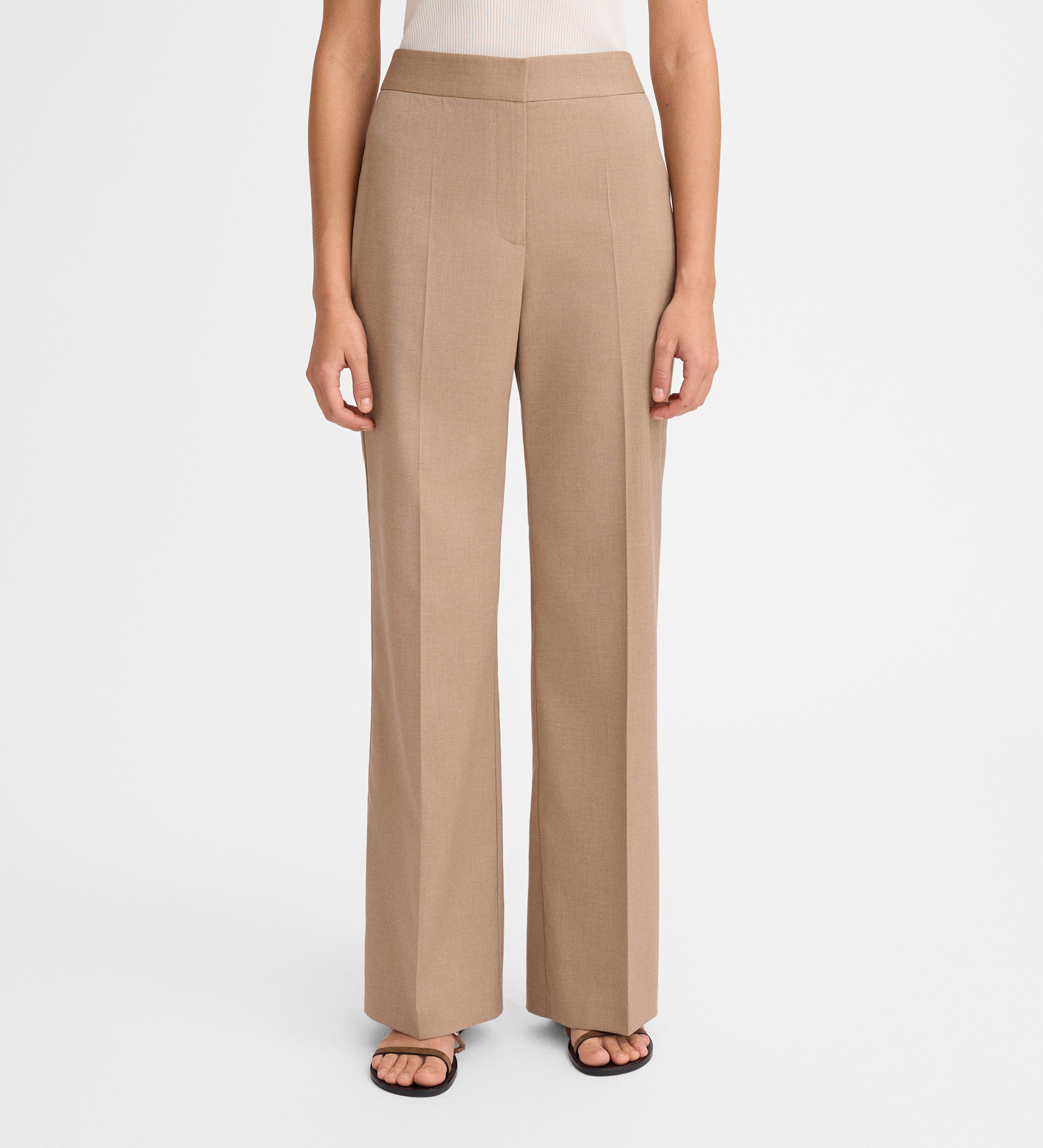 Pantalon large à plis