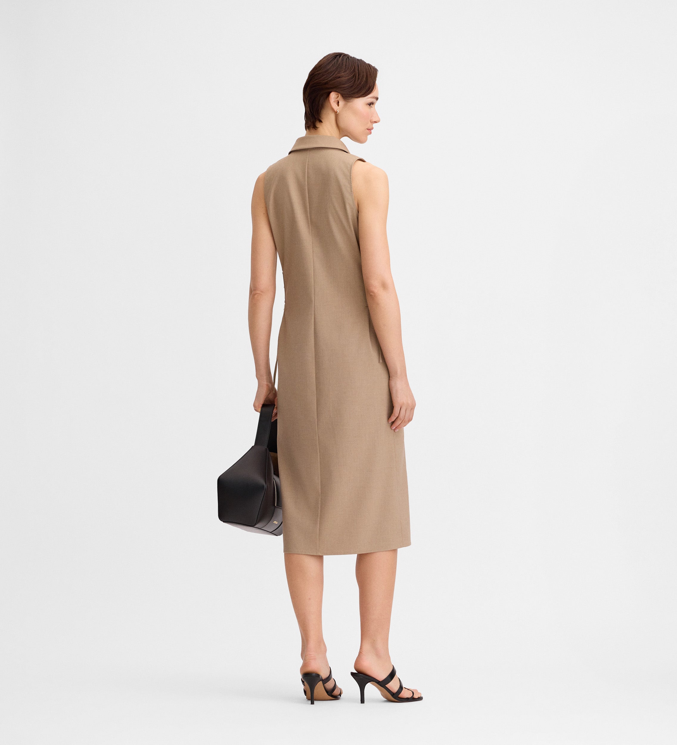 Vestido camisero detalle corsetero