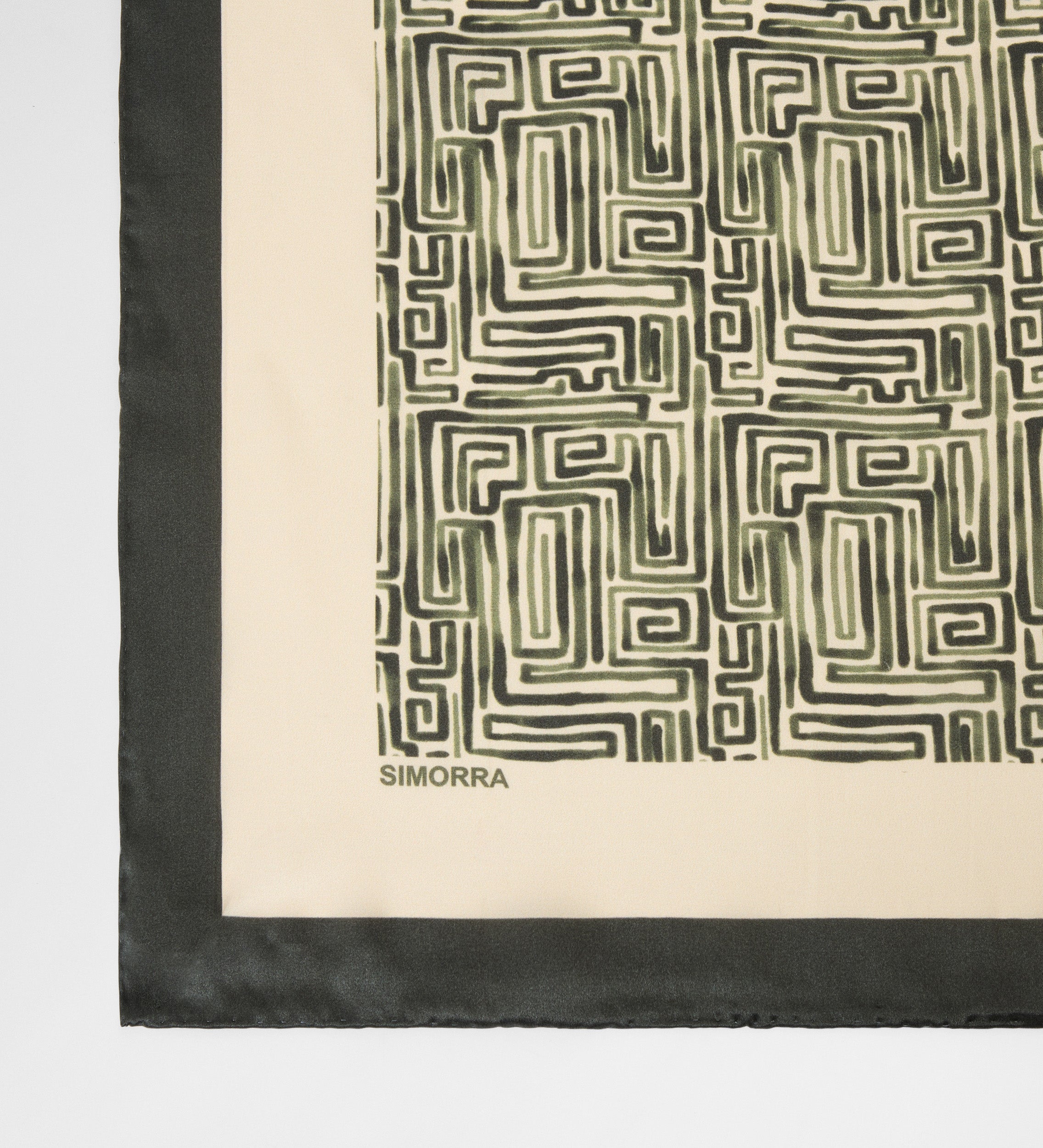 Printed silk scarf