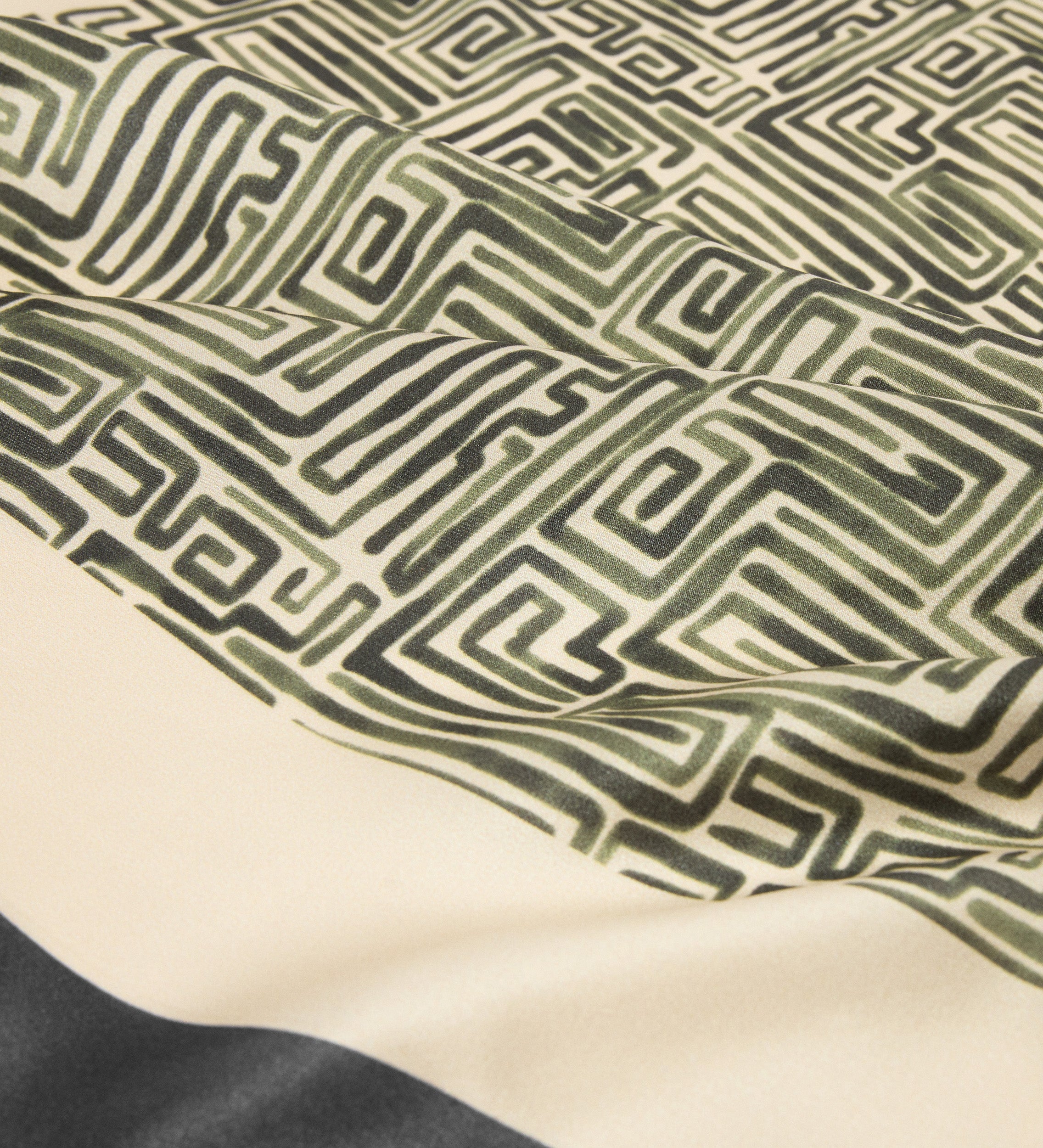 Printed silk scarf