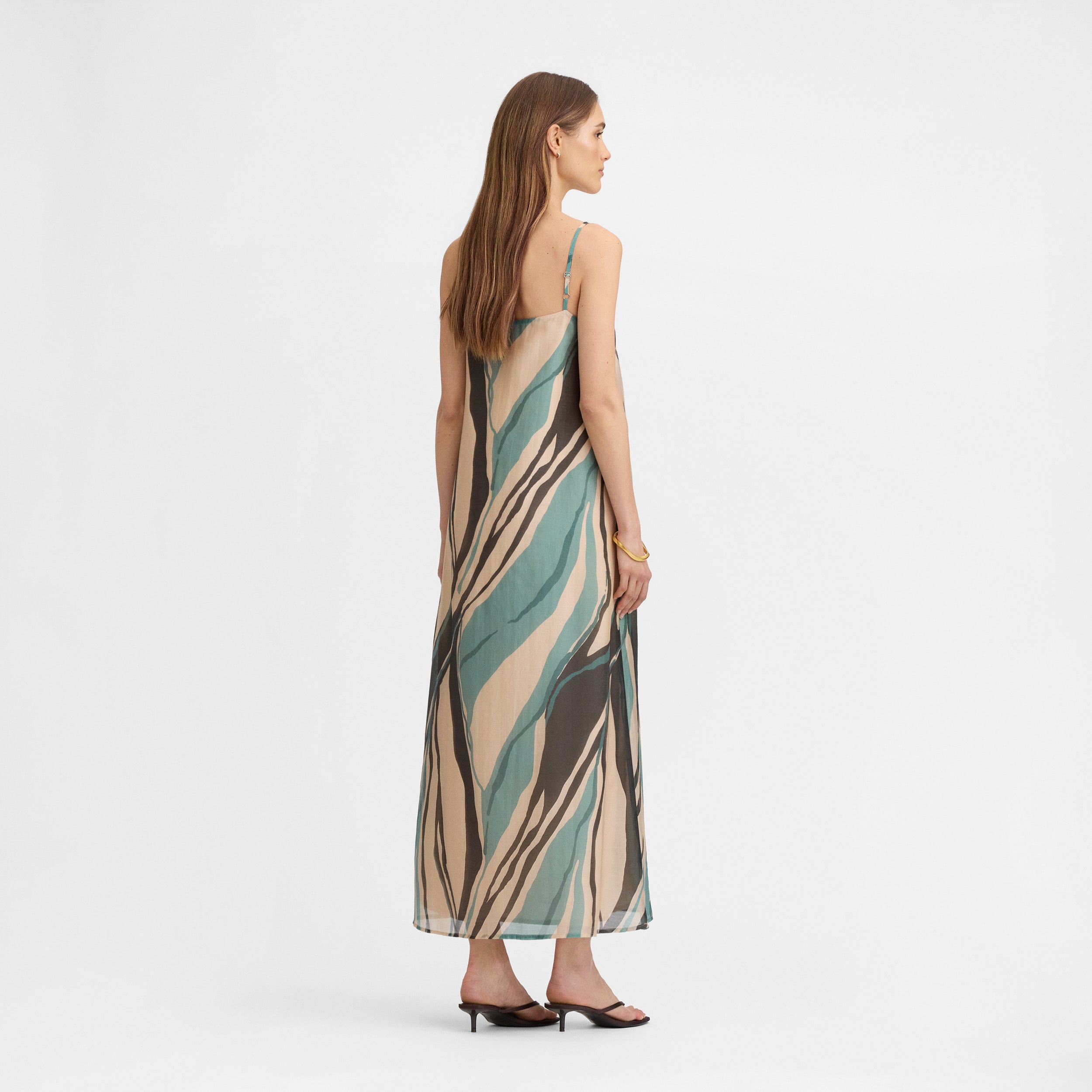 Printed strappy dress