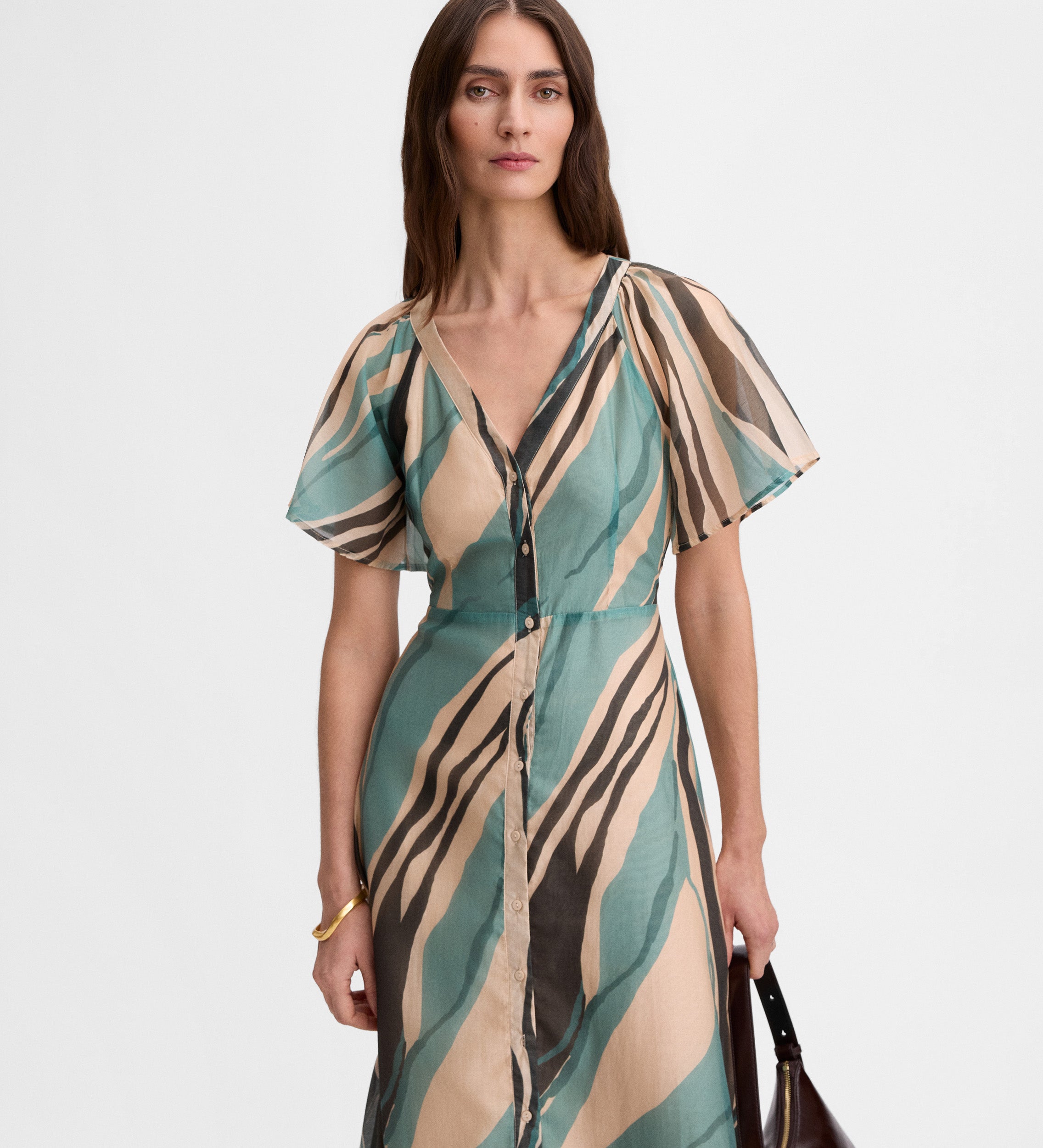 Printed a-line dress