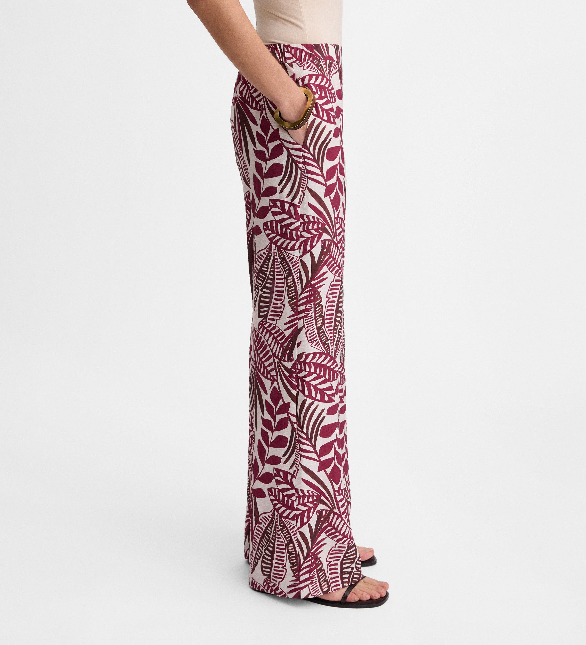 Flowy printed pants