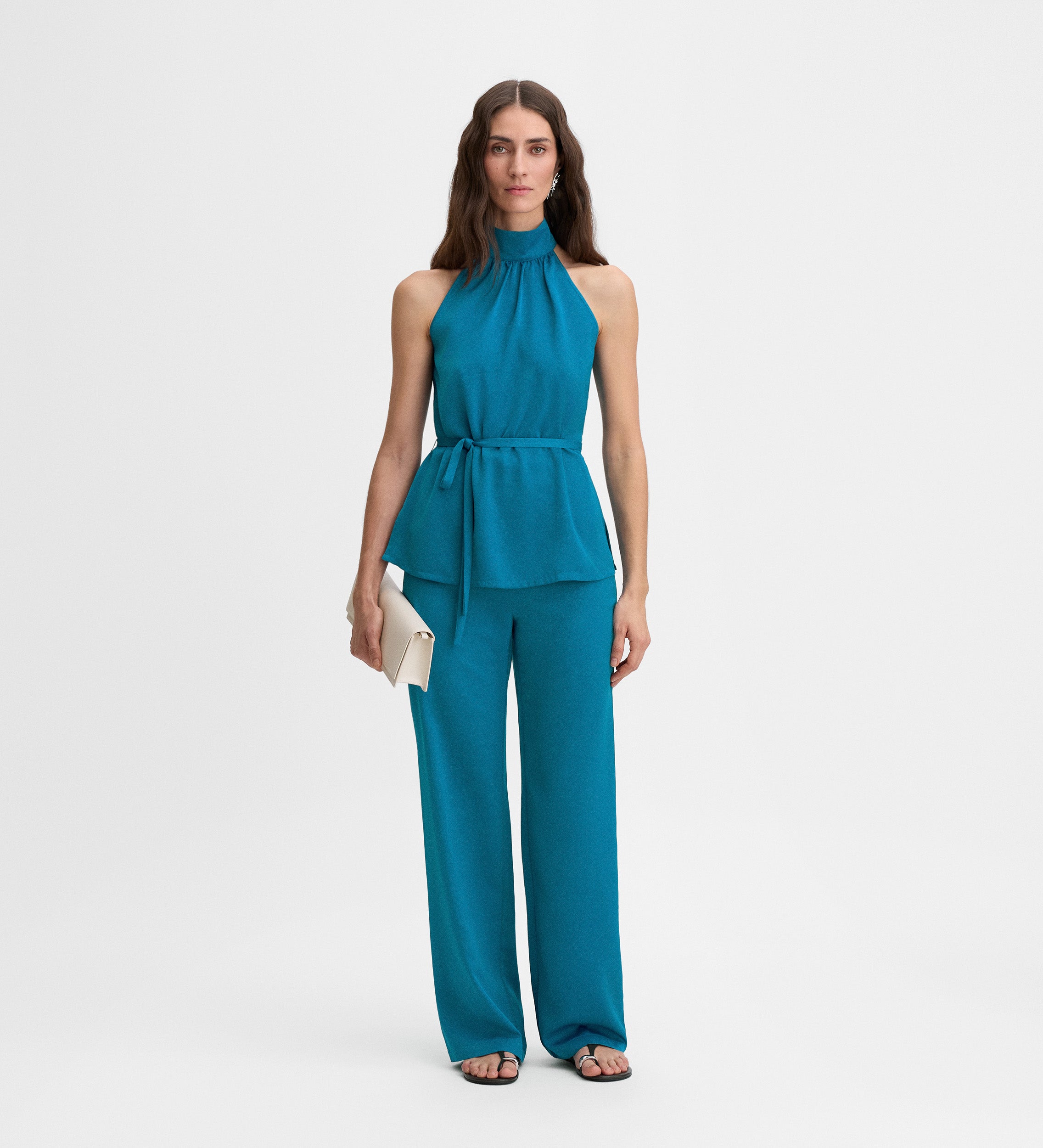 Halter belt top