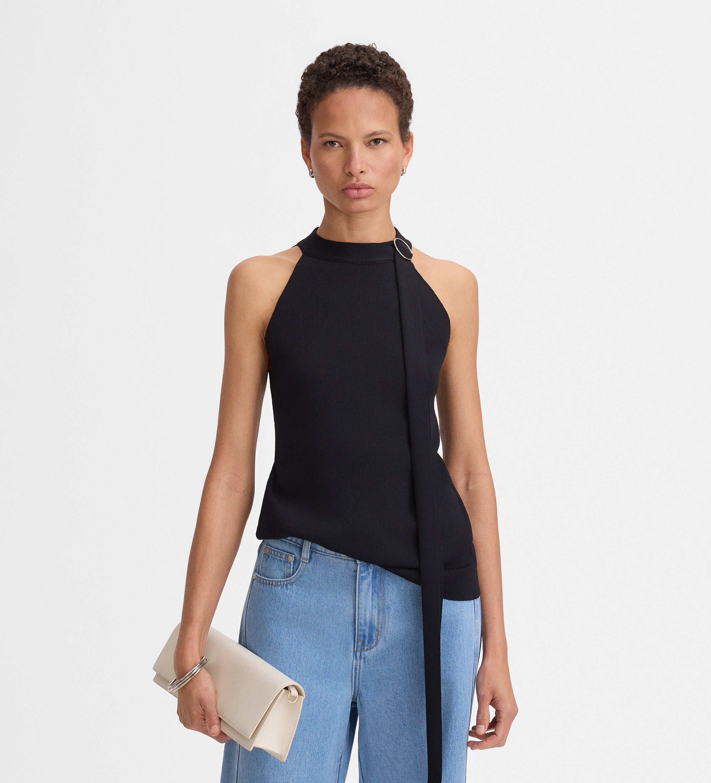 Top punto halter hebilla