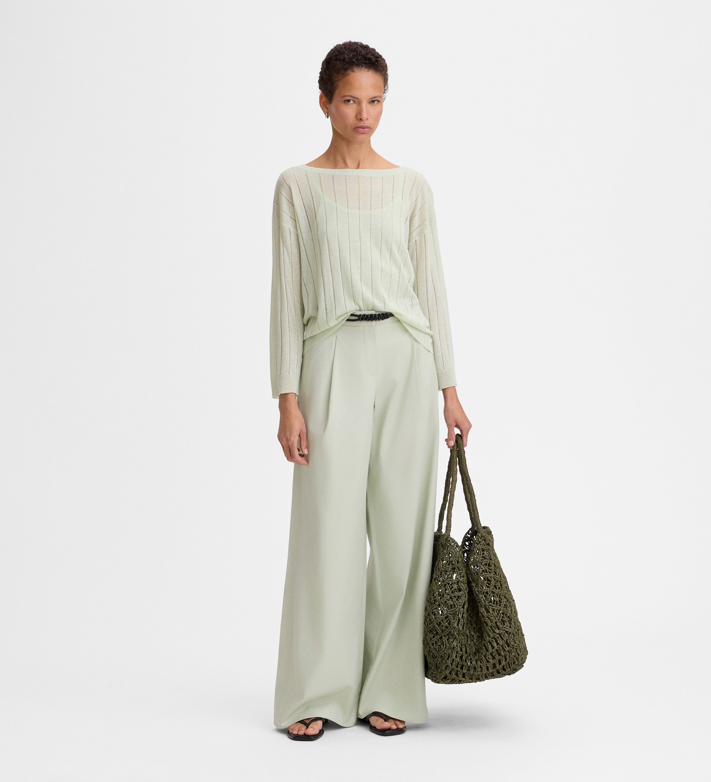 Pull ample maille fine