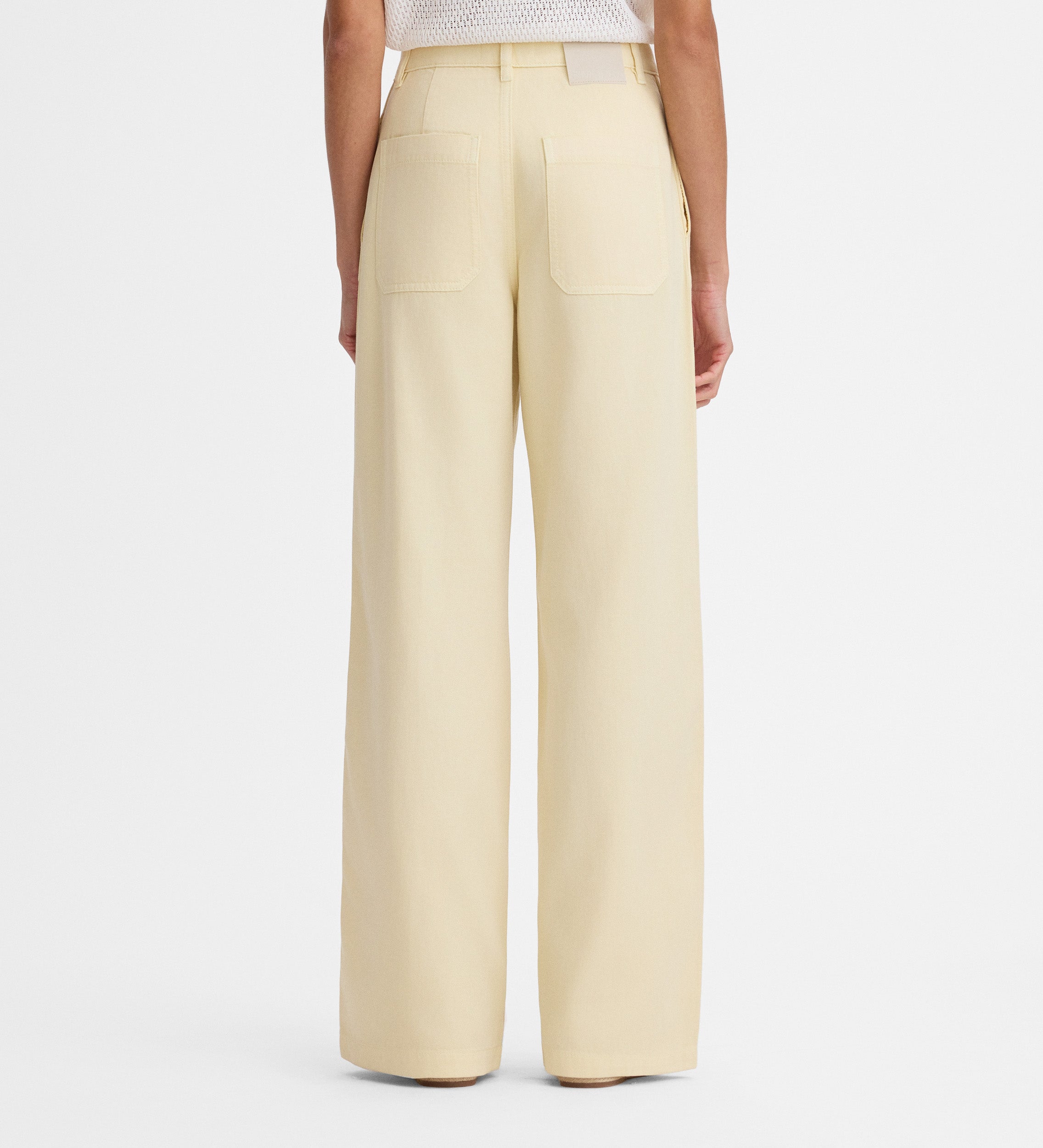 Pantalón recto ancho