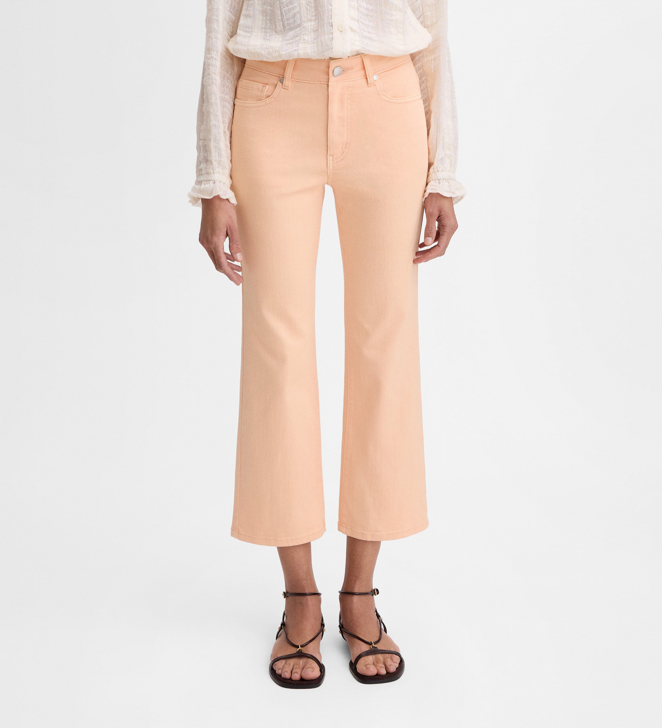 Pantalon court évasé