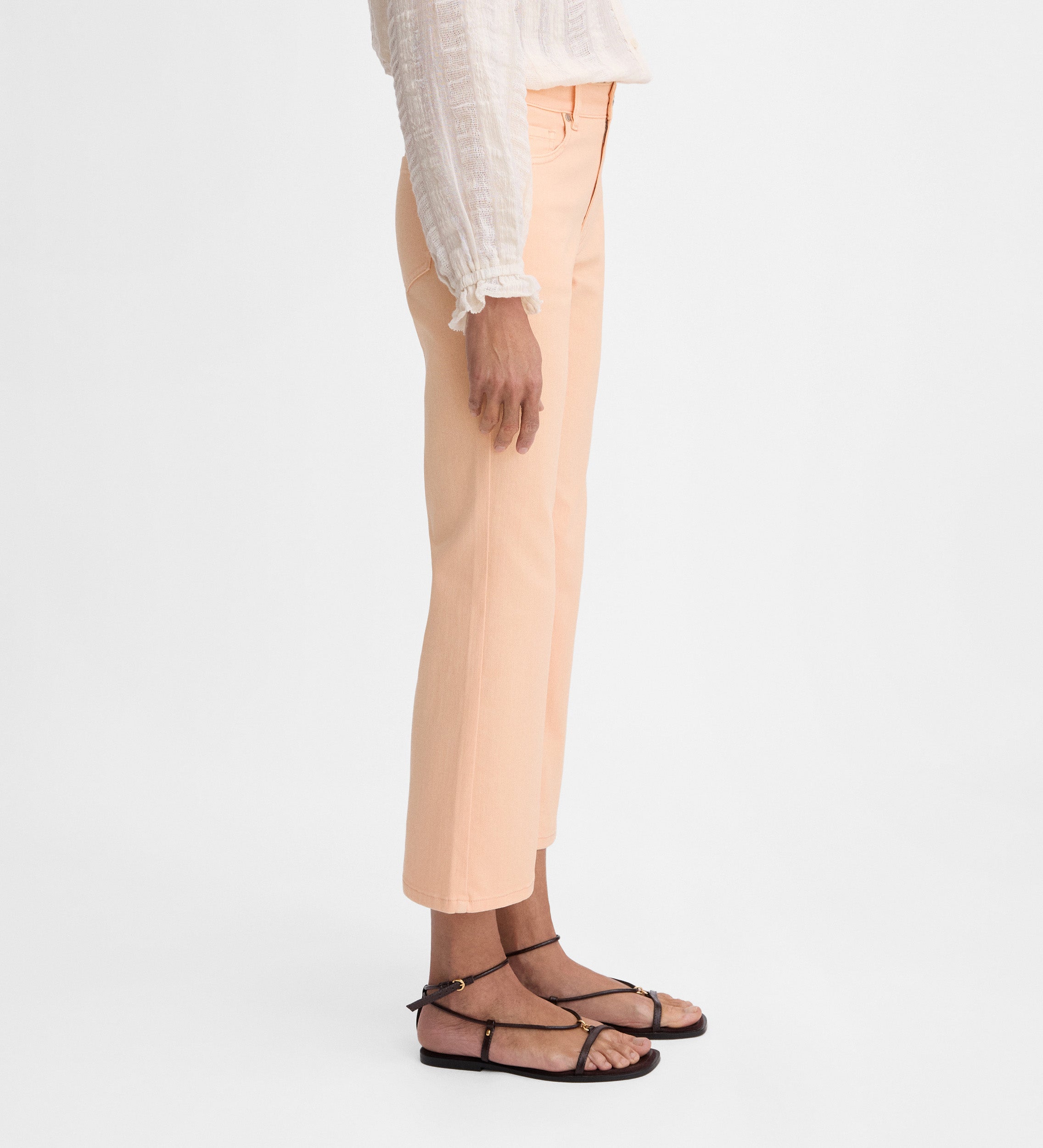 Pantalon court évasé
