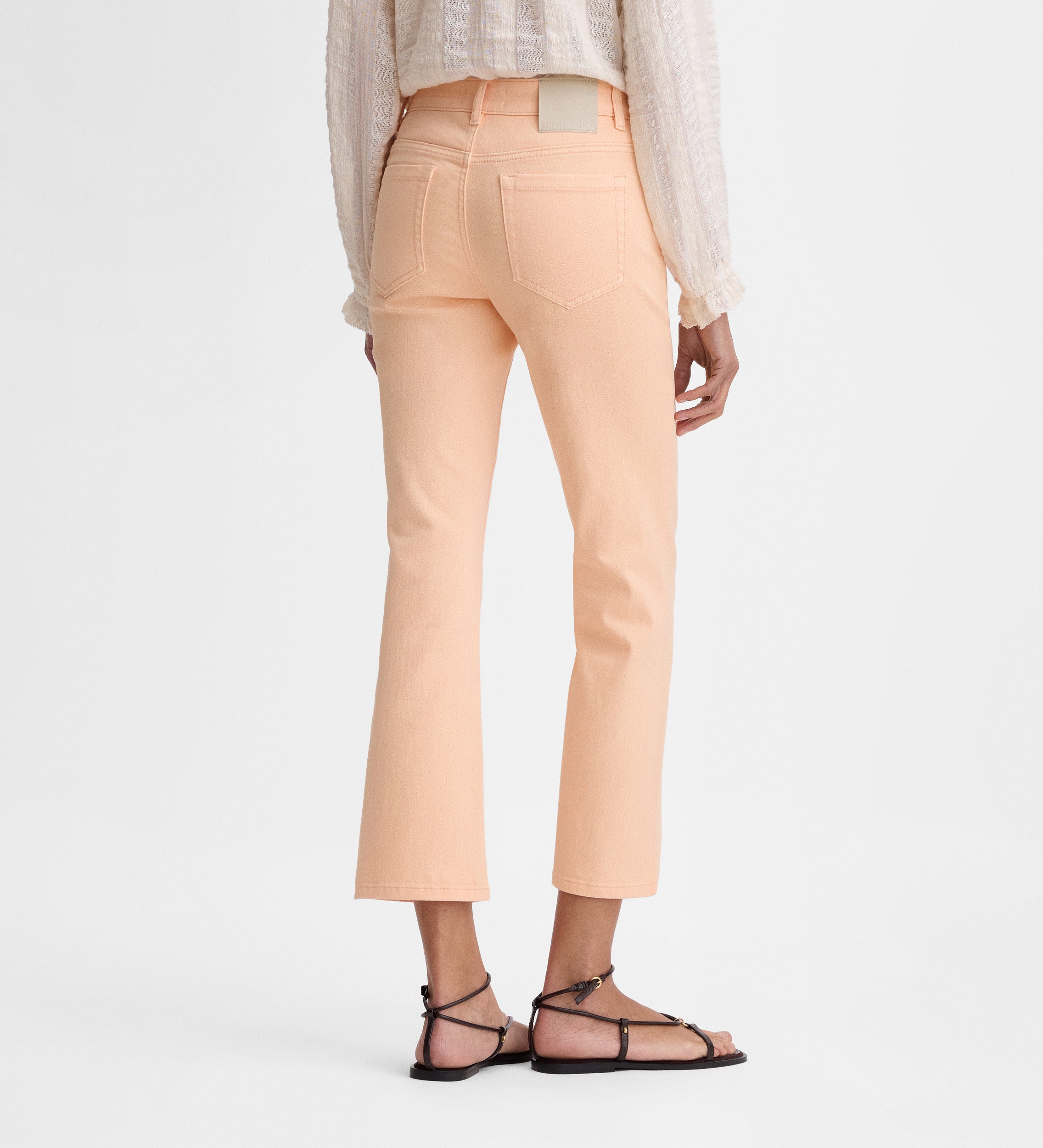 Pantalon court évasé