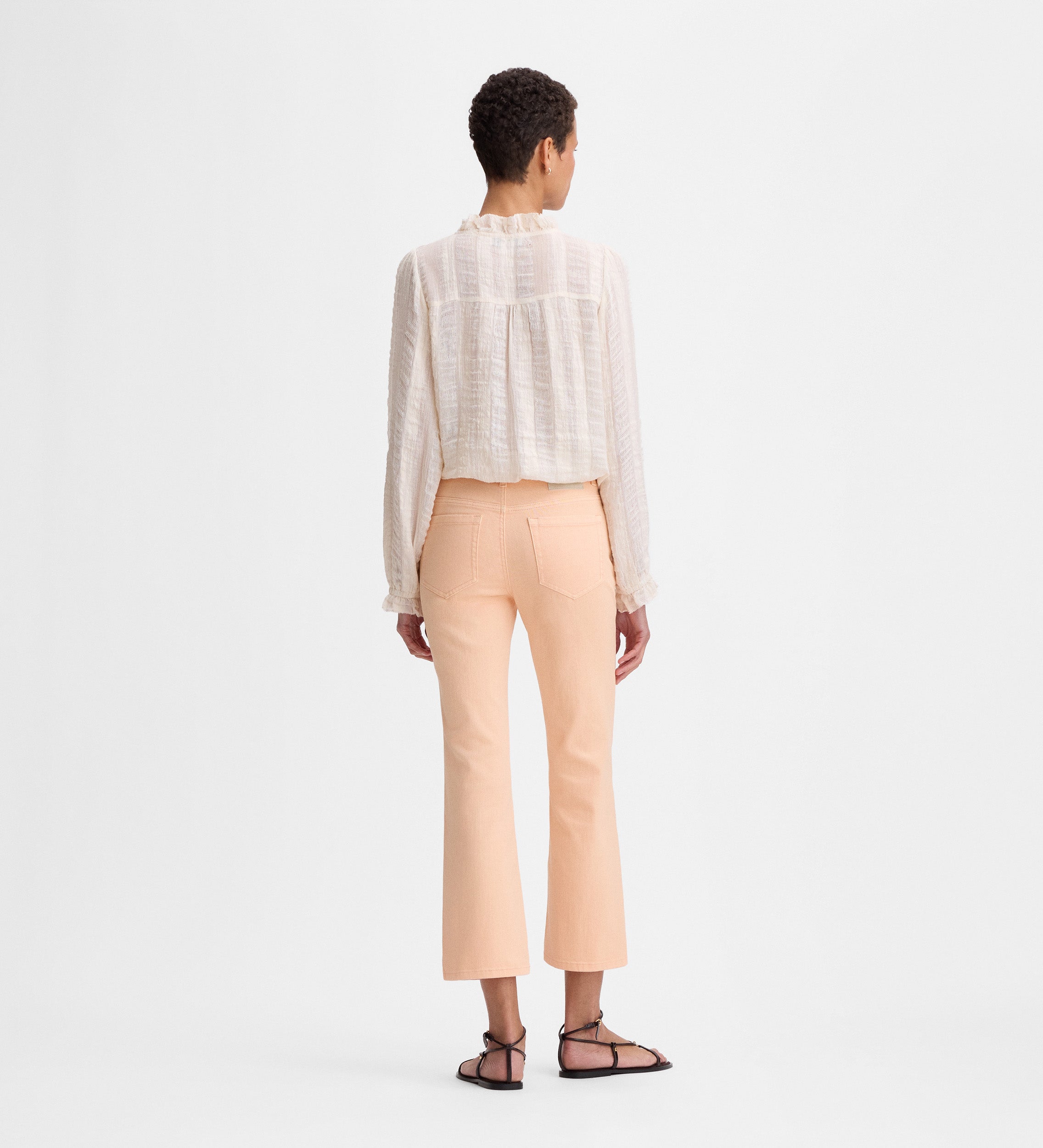 Pantalon court évasé