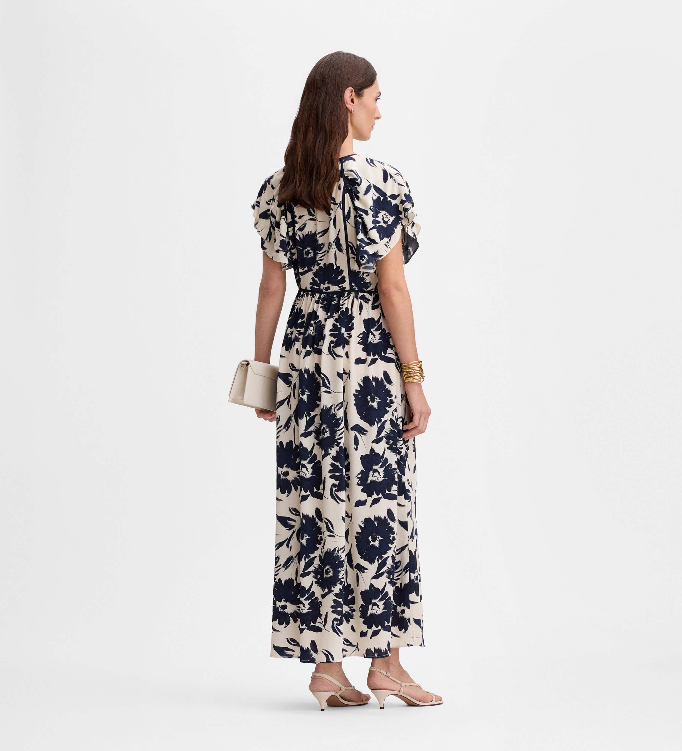Printed midi dress