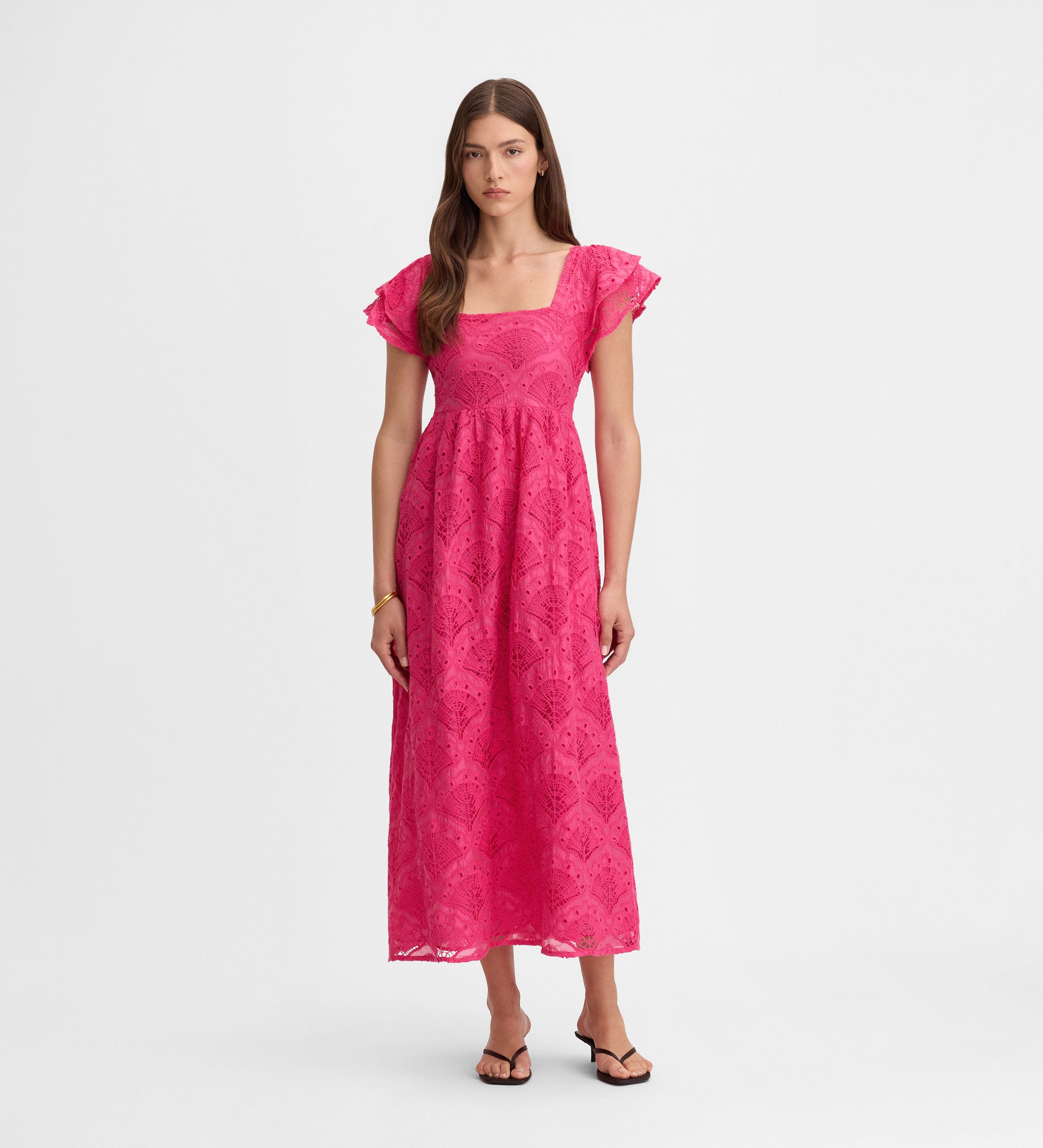 Embroidered long dress